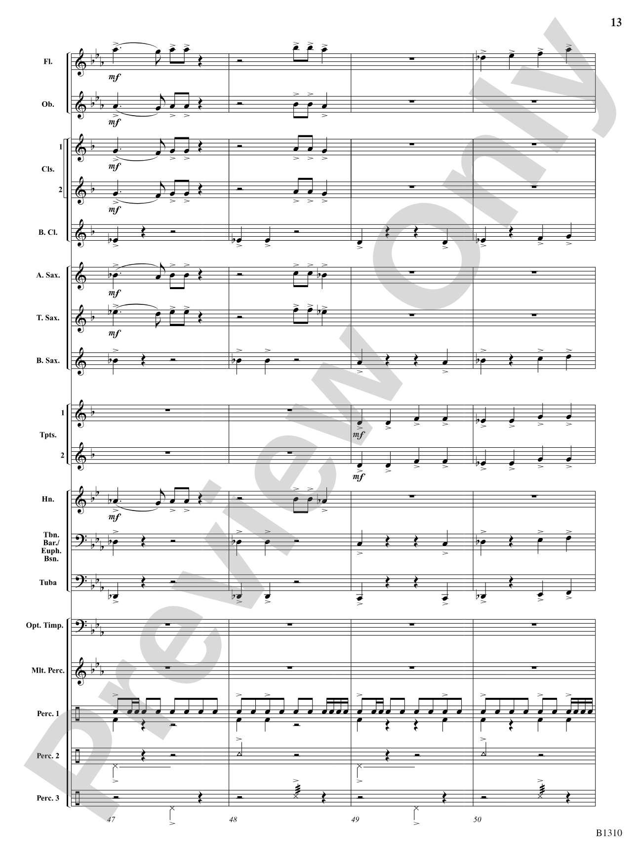 Antiphonal Celebration: Concert Band Conductor Score & Parts