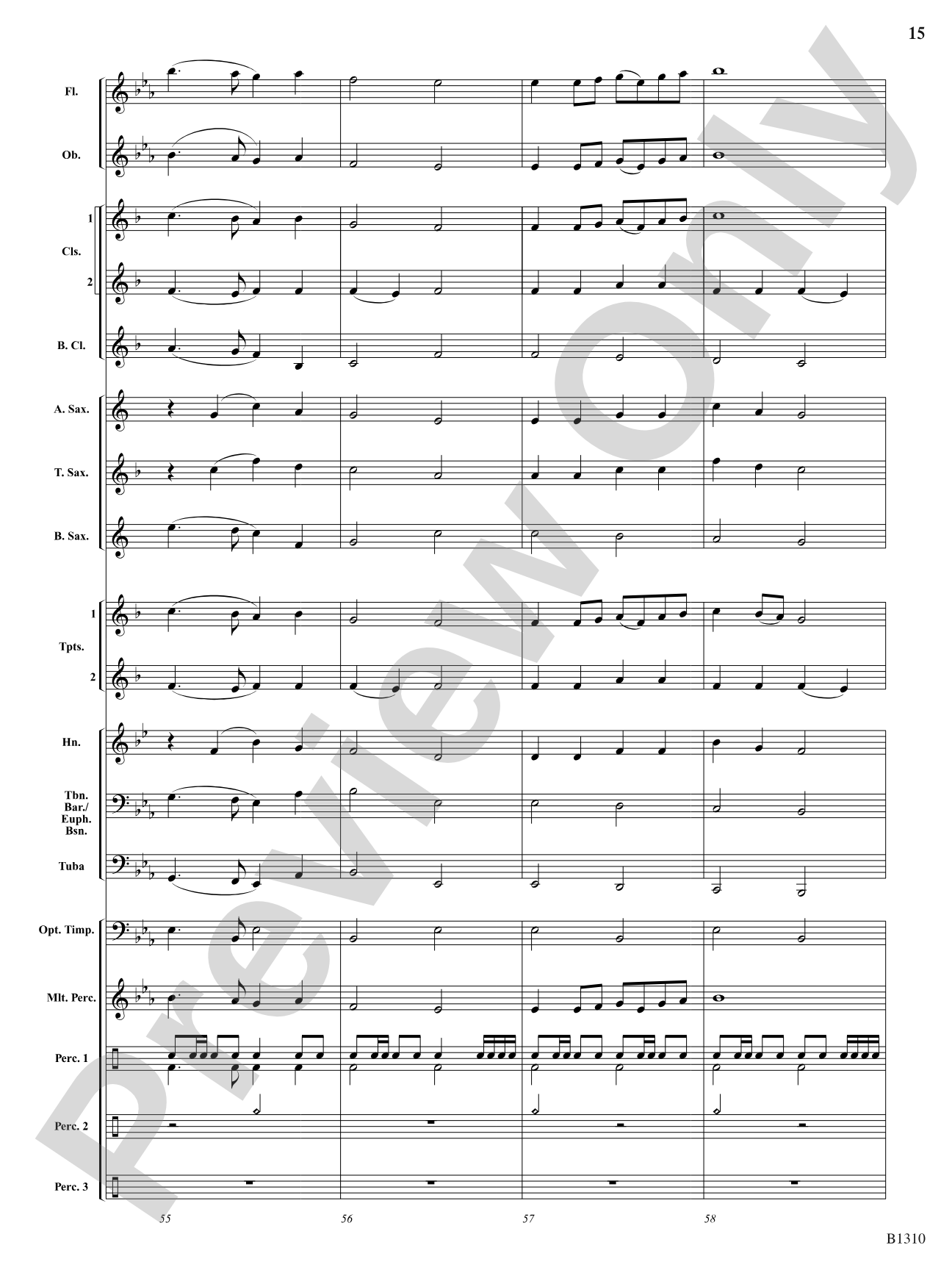 Antiphonal Celebration: Concert Band Conductor Score & Parts
