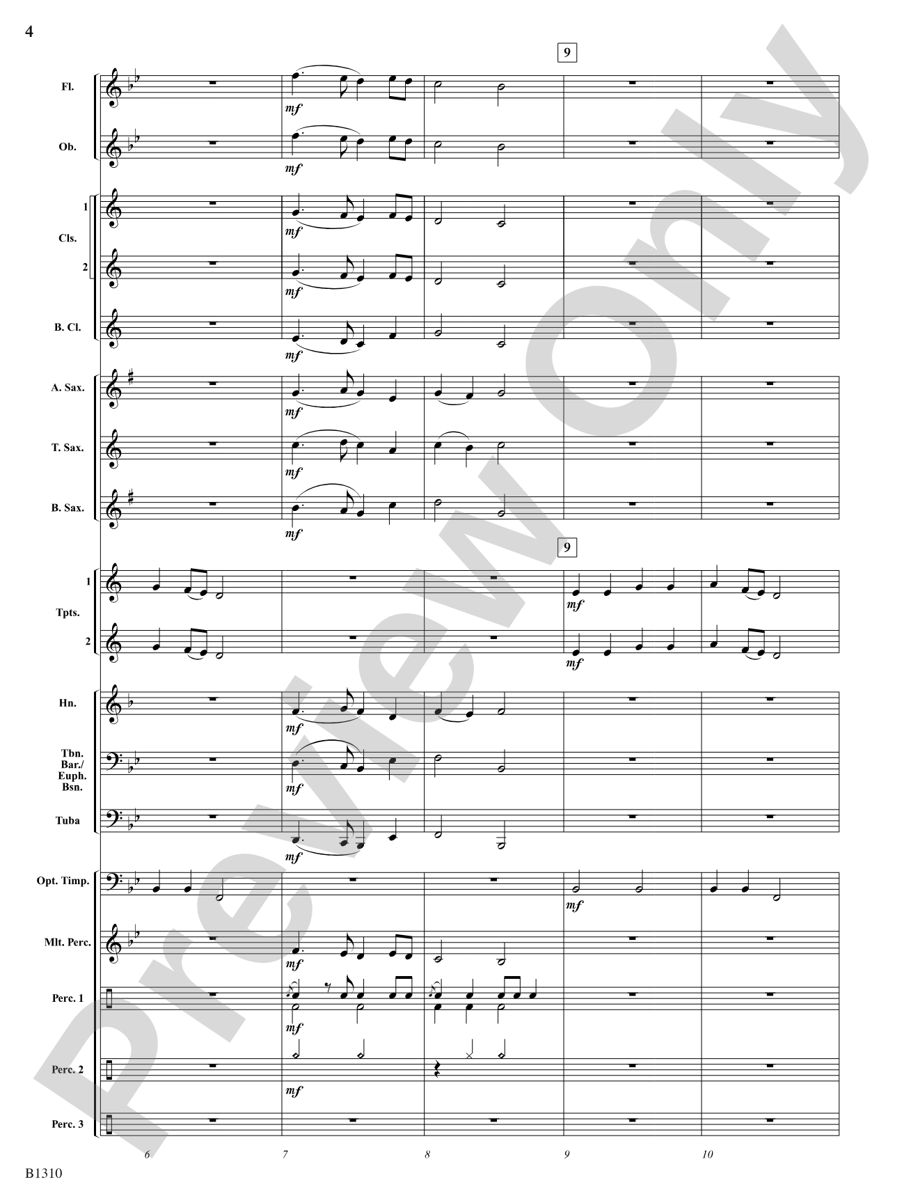 Antiphonal Celebration: Concert Band Conductor Score & Parts