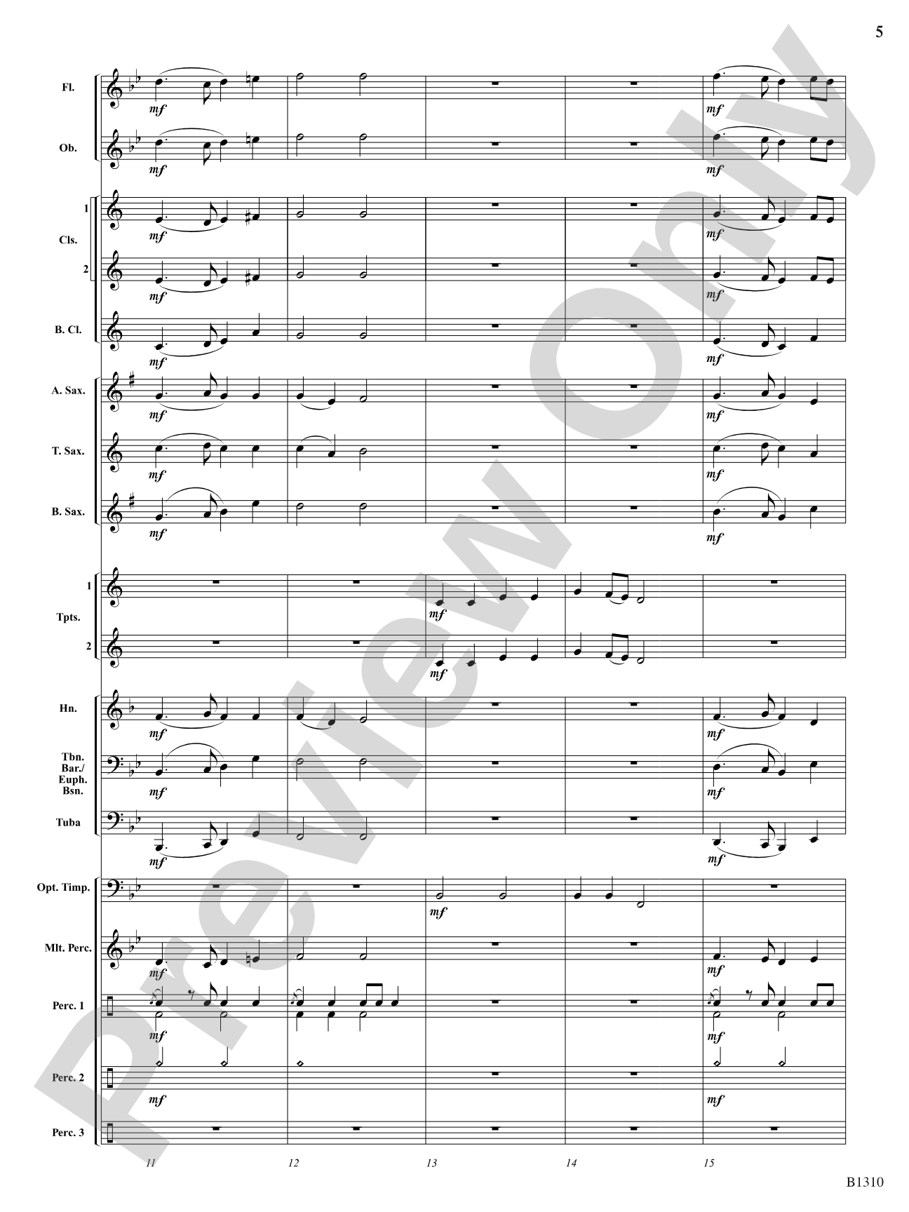 Antiphonal Celebration: Concert Band Conductor Score & Parts