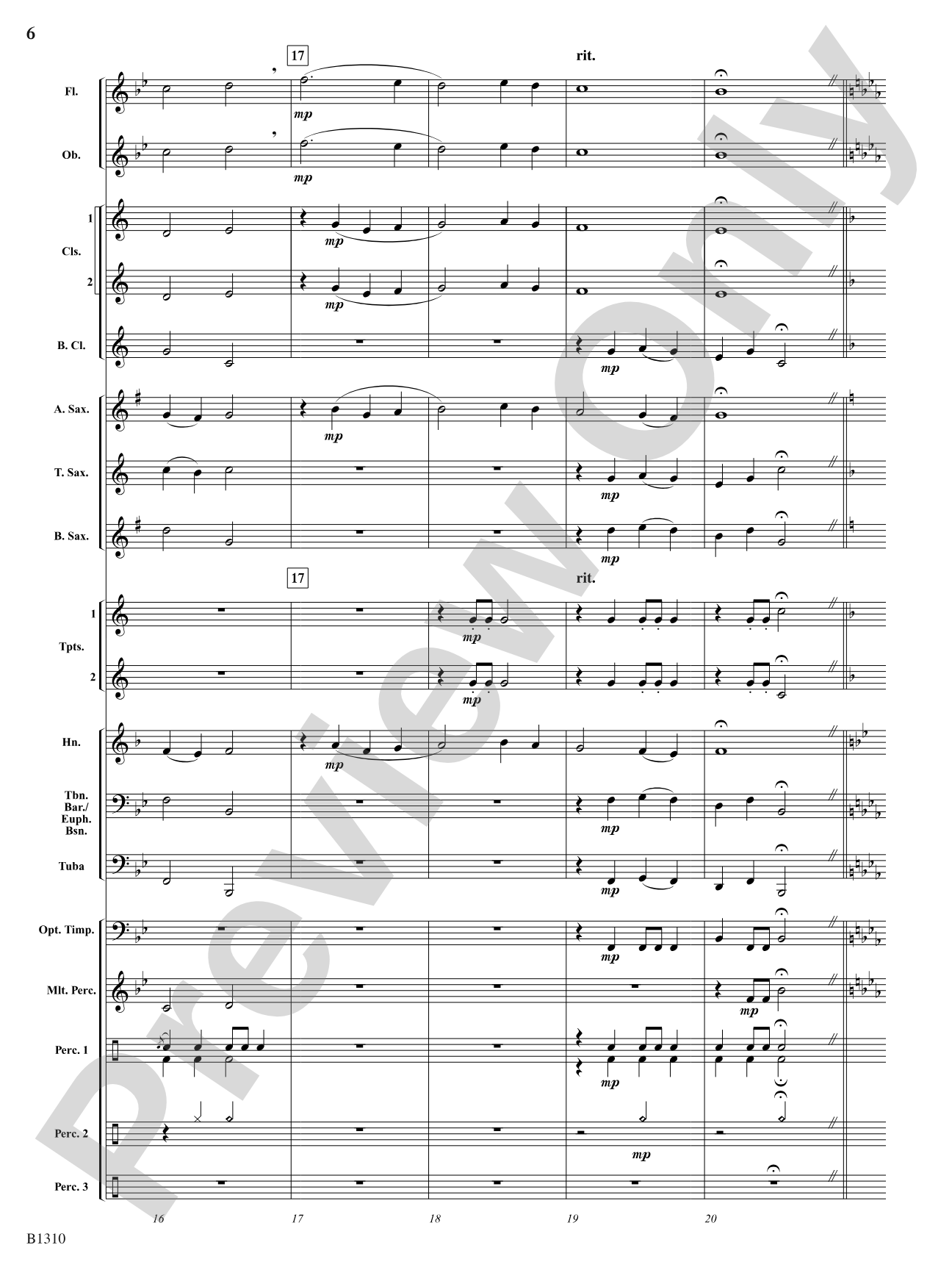 Antiphonal Celebration: Concert Band Conductor Score & Parts