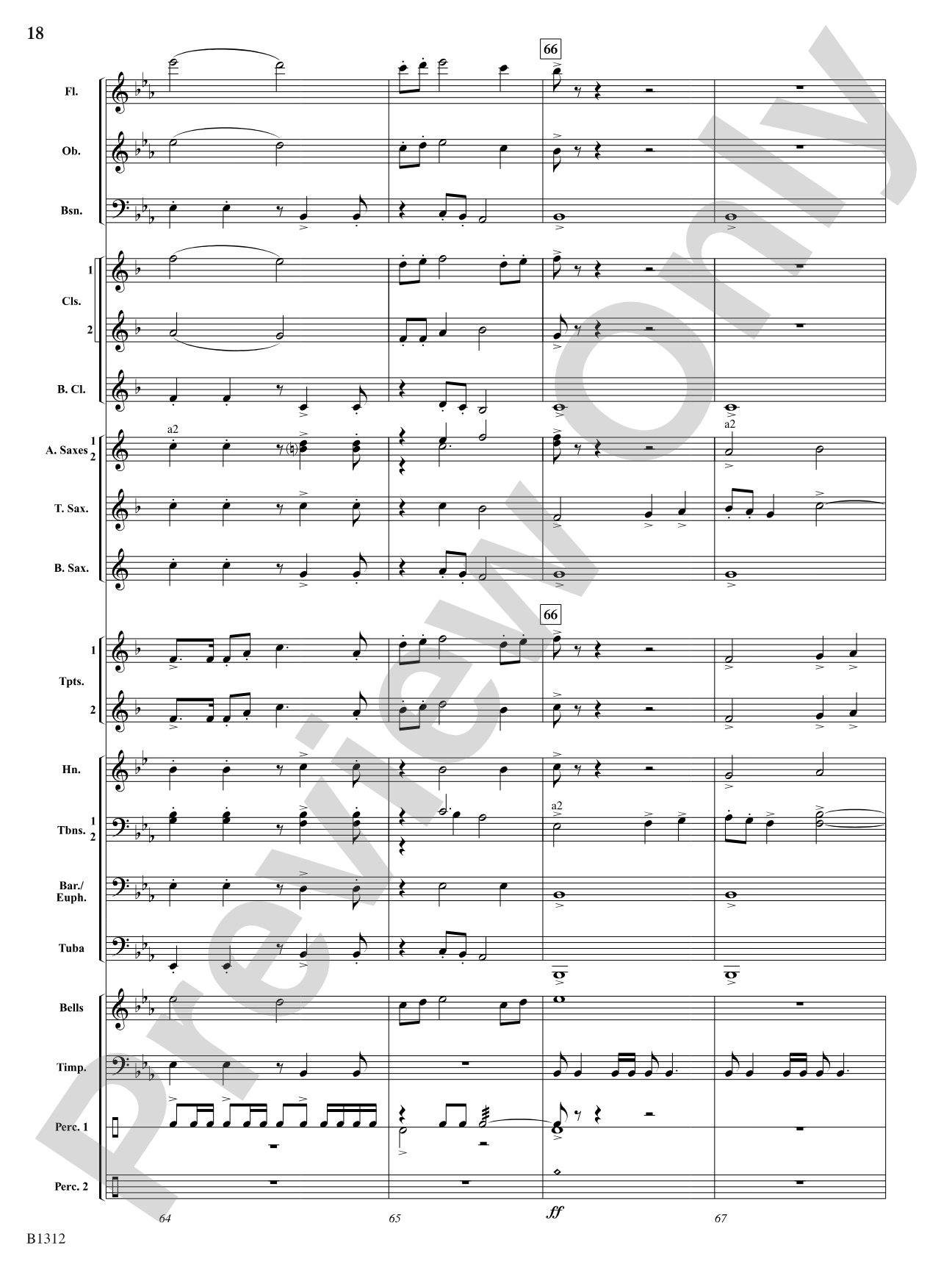 Grand Canyon Jubilee (Fanfare and March): Concert Band Conductor Score & Parts