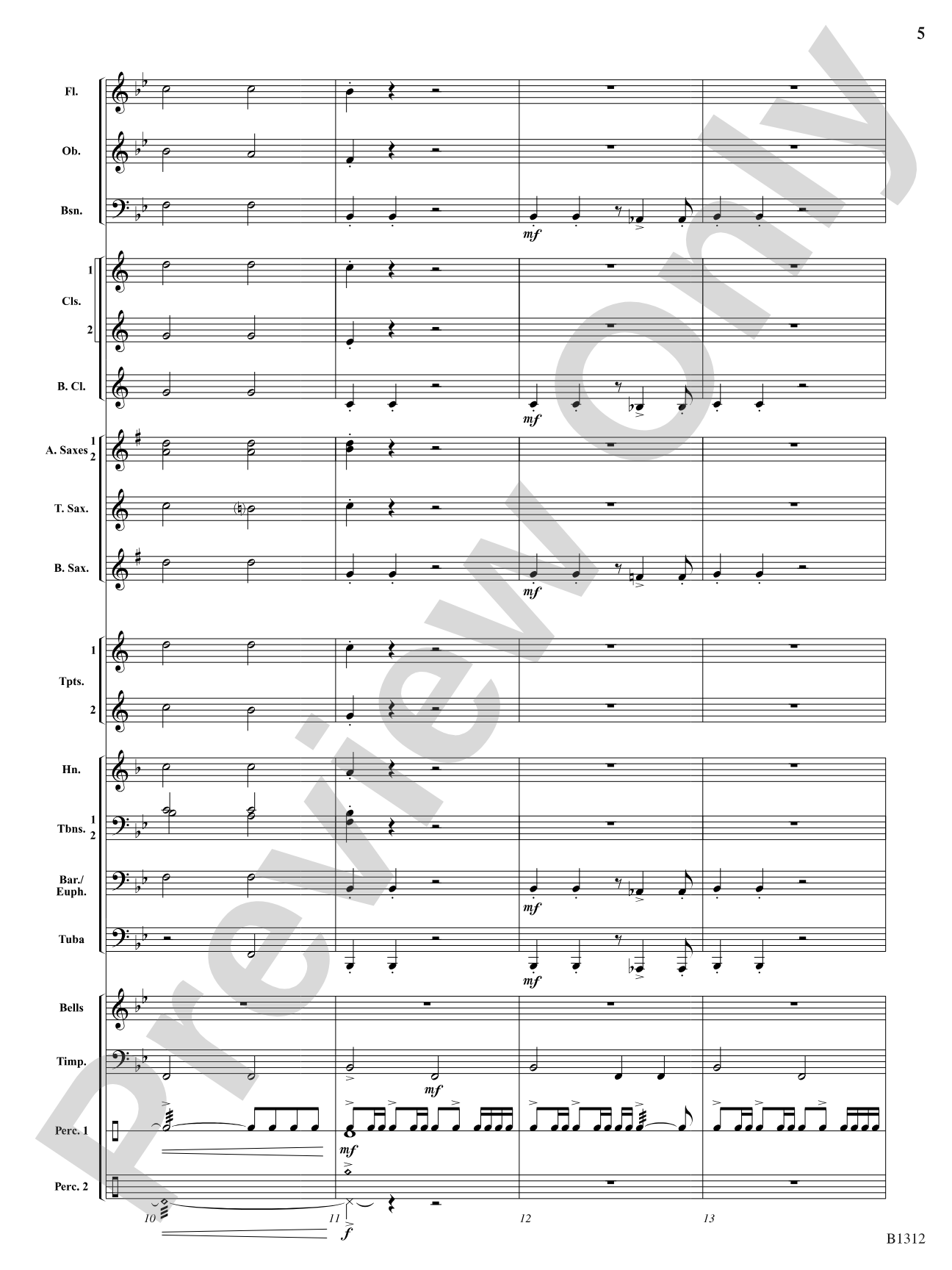 Grand Canyon Jubilee (Fanfare and March): Concert Band Conductor Score & Parts