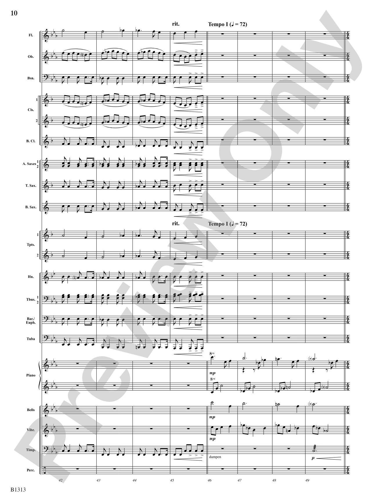 Sojourn: Concert Band Conductor Score & Parts