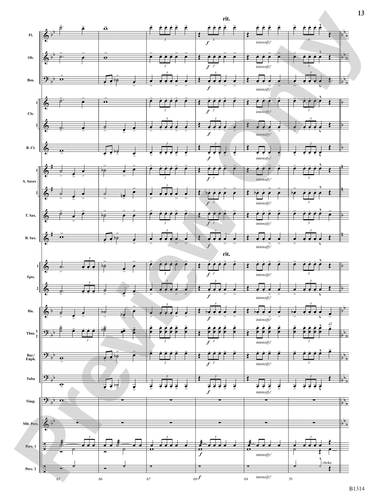 Fantasia on a Christmas Carol (based on O Come, All Ye Faithful): Concert Band Conductor Score & Parts