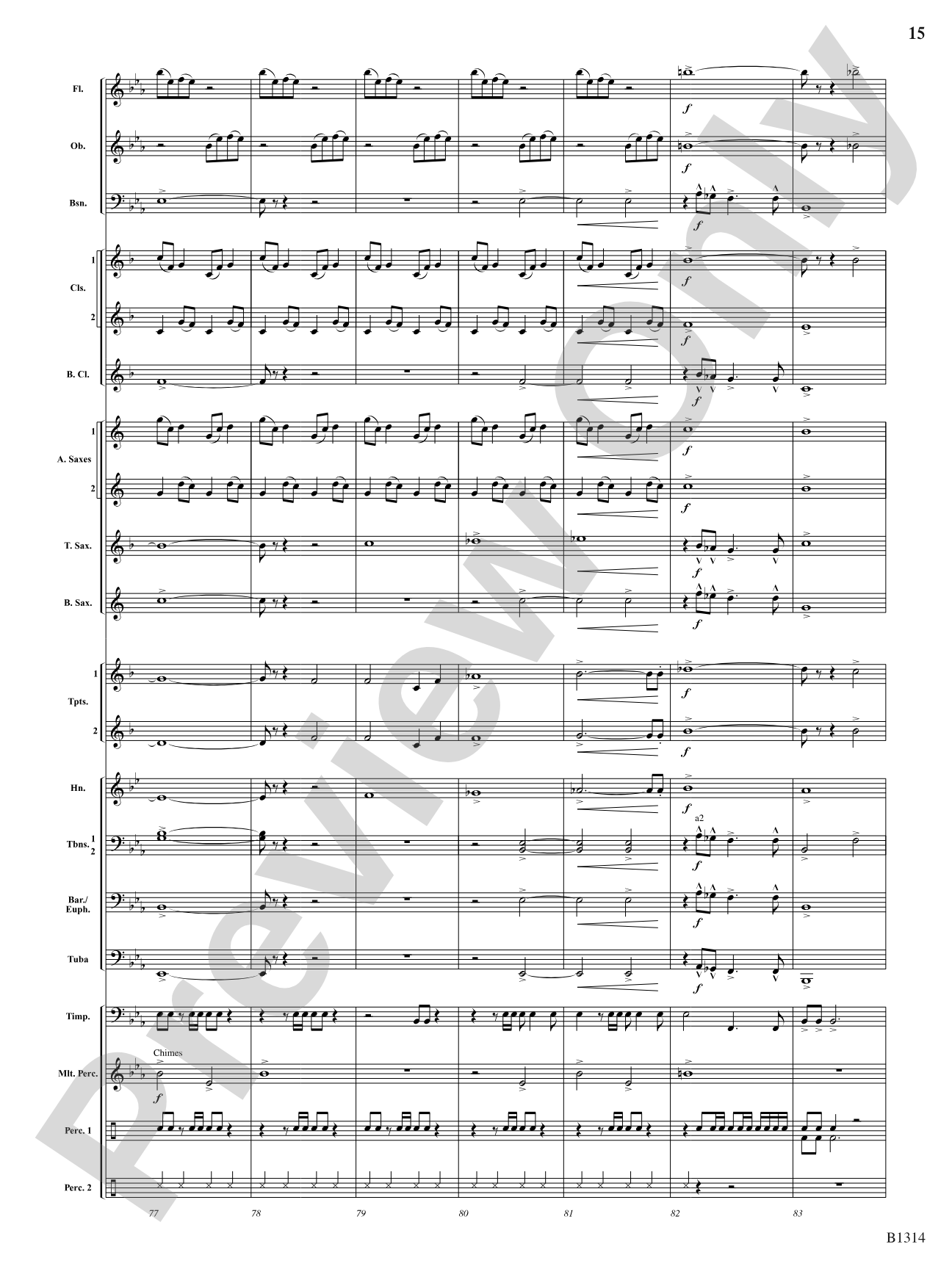 Fantasia on a Christmas Carol (based on O Come, All Ye Faithful): Concert Band Conductor Score & Parts