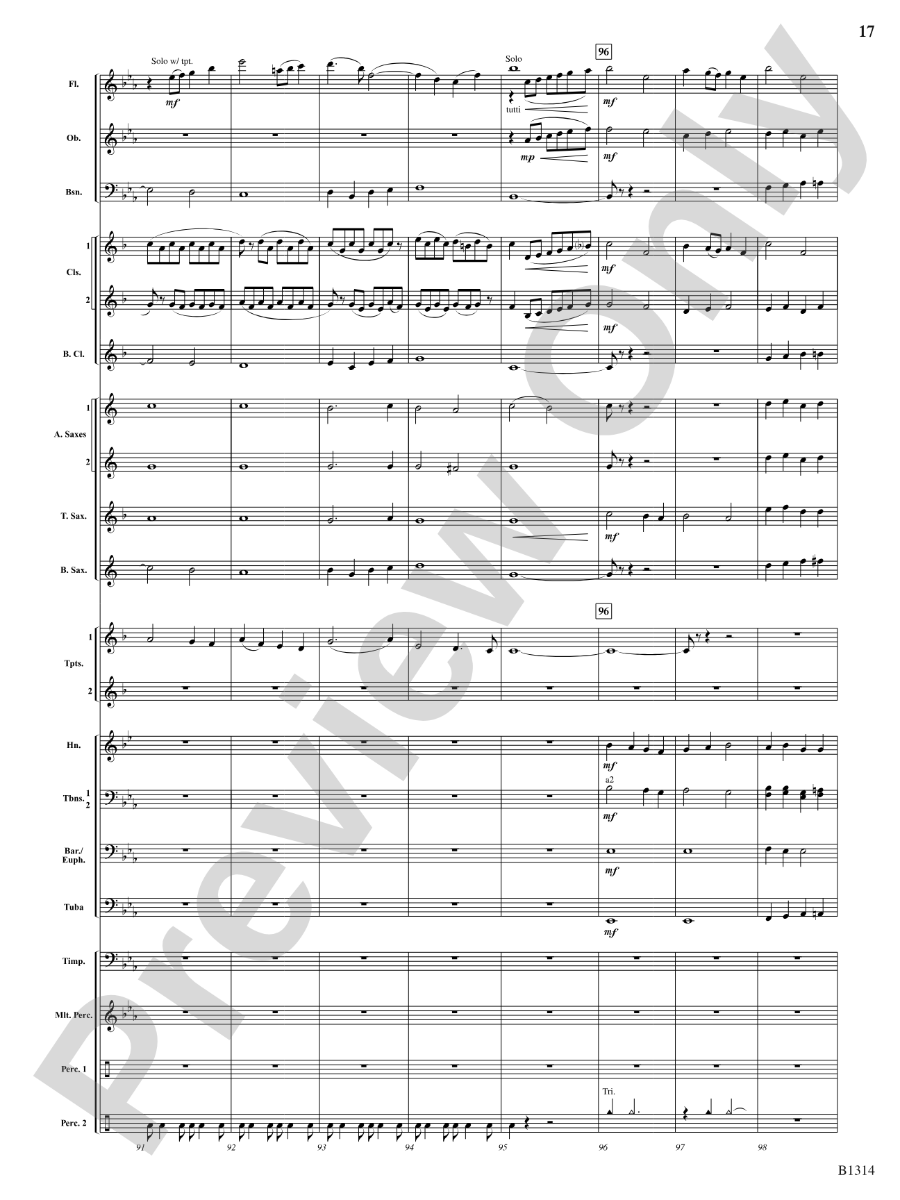 Fantasia on a Christmas Carol (based on O Come, All Ye Faithful): Concert Band Conductor Score & Parts