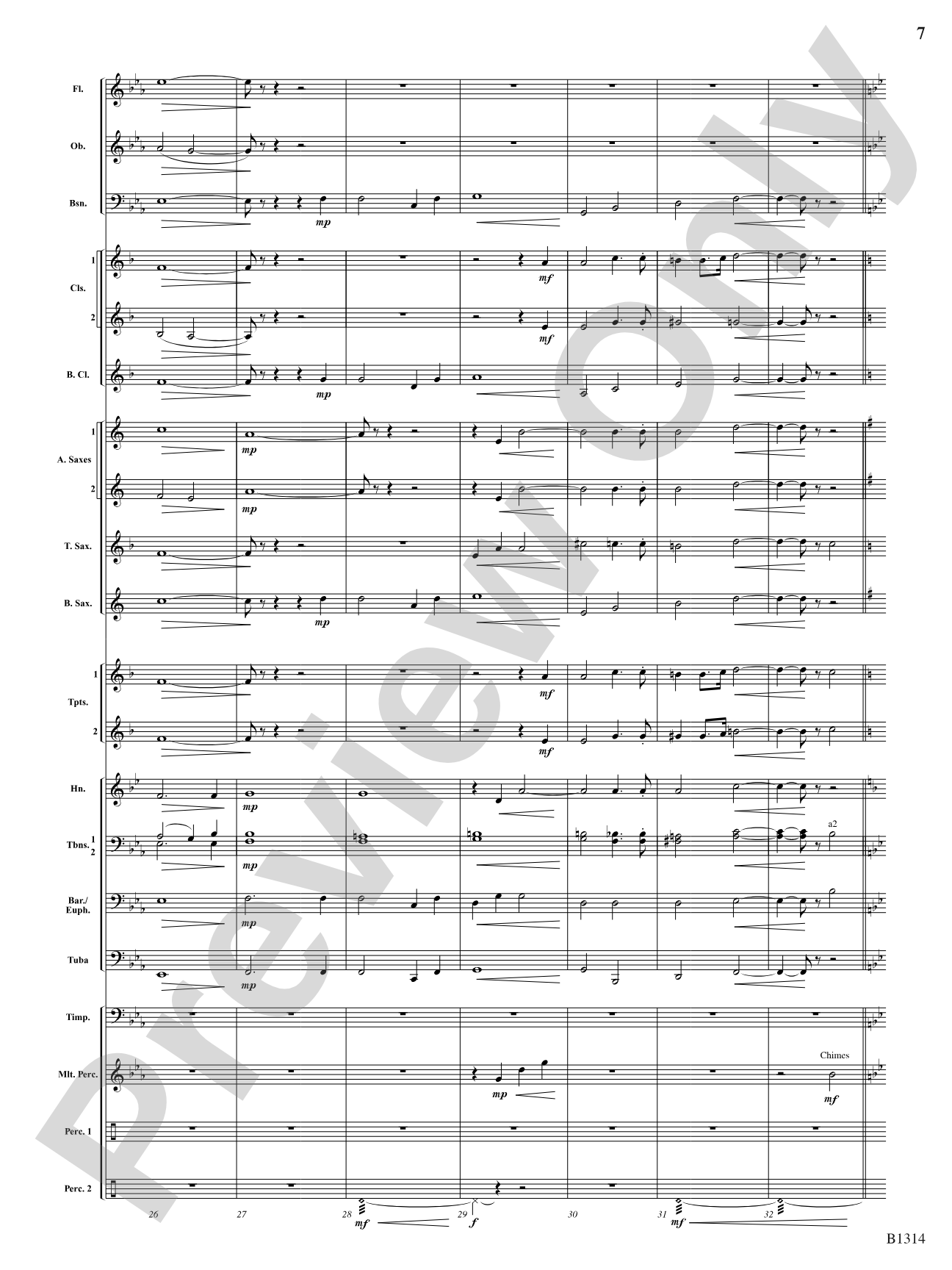 Fantasia on a Christmas Carol (based on O Come, All Ye Faithful): Concert Band Conductor Score & Parts