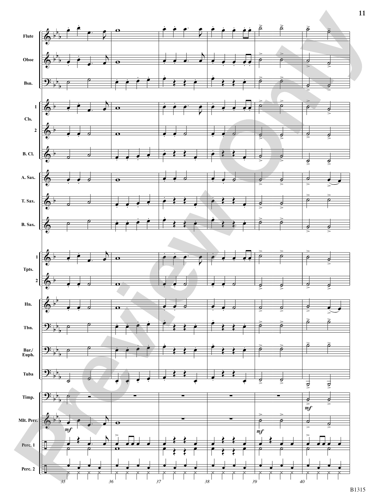 The Night Before Christmas (for Narration and Band): Concert Band Conductor Score & Parts