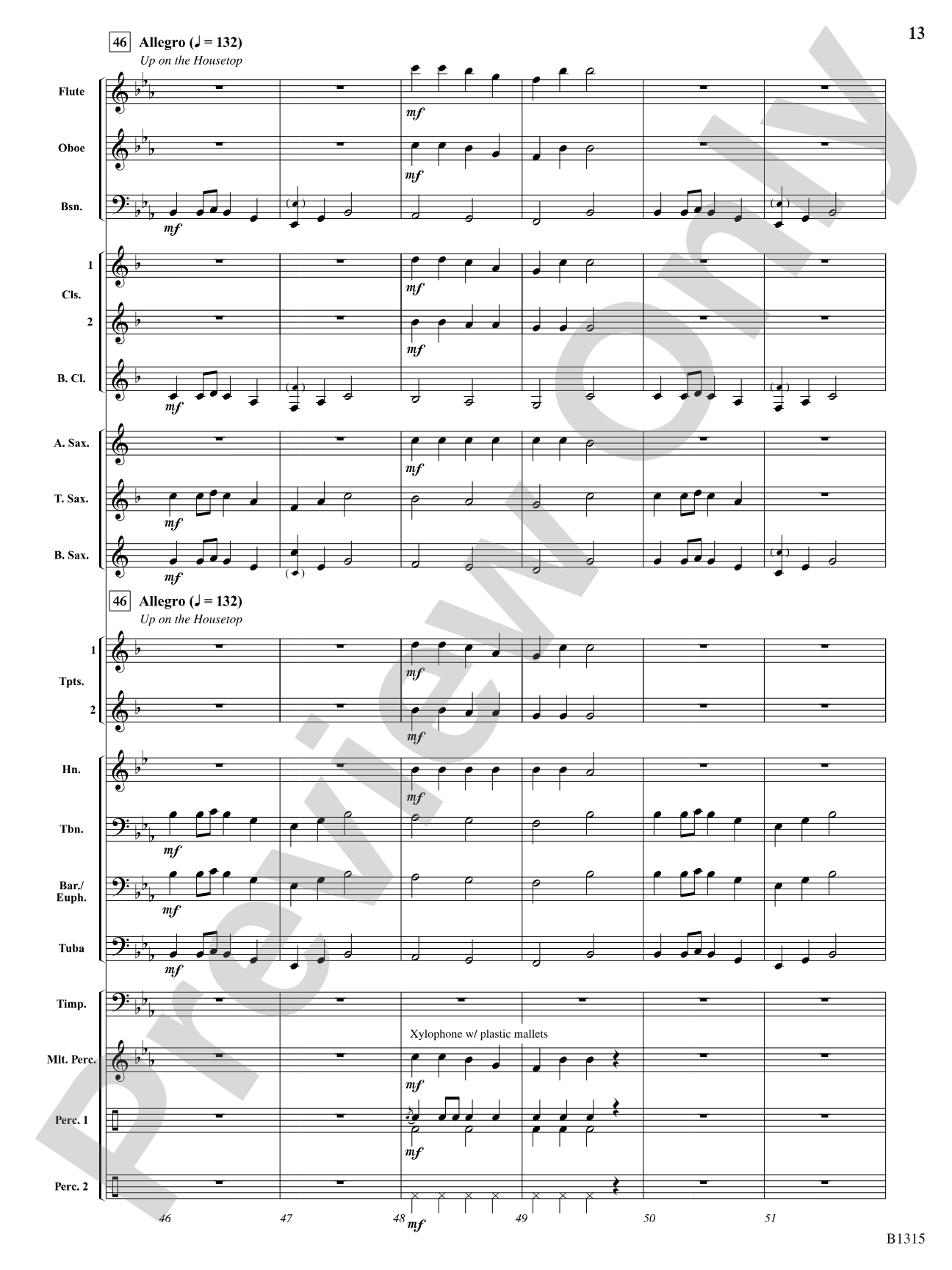 The Night Before Christmas (for Narration and Band): Concert Band Conductor Score & Parts