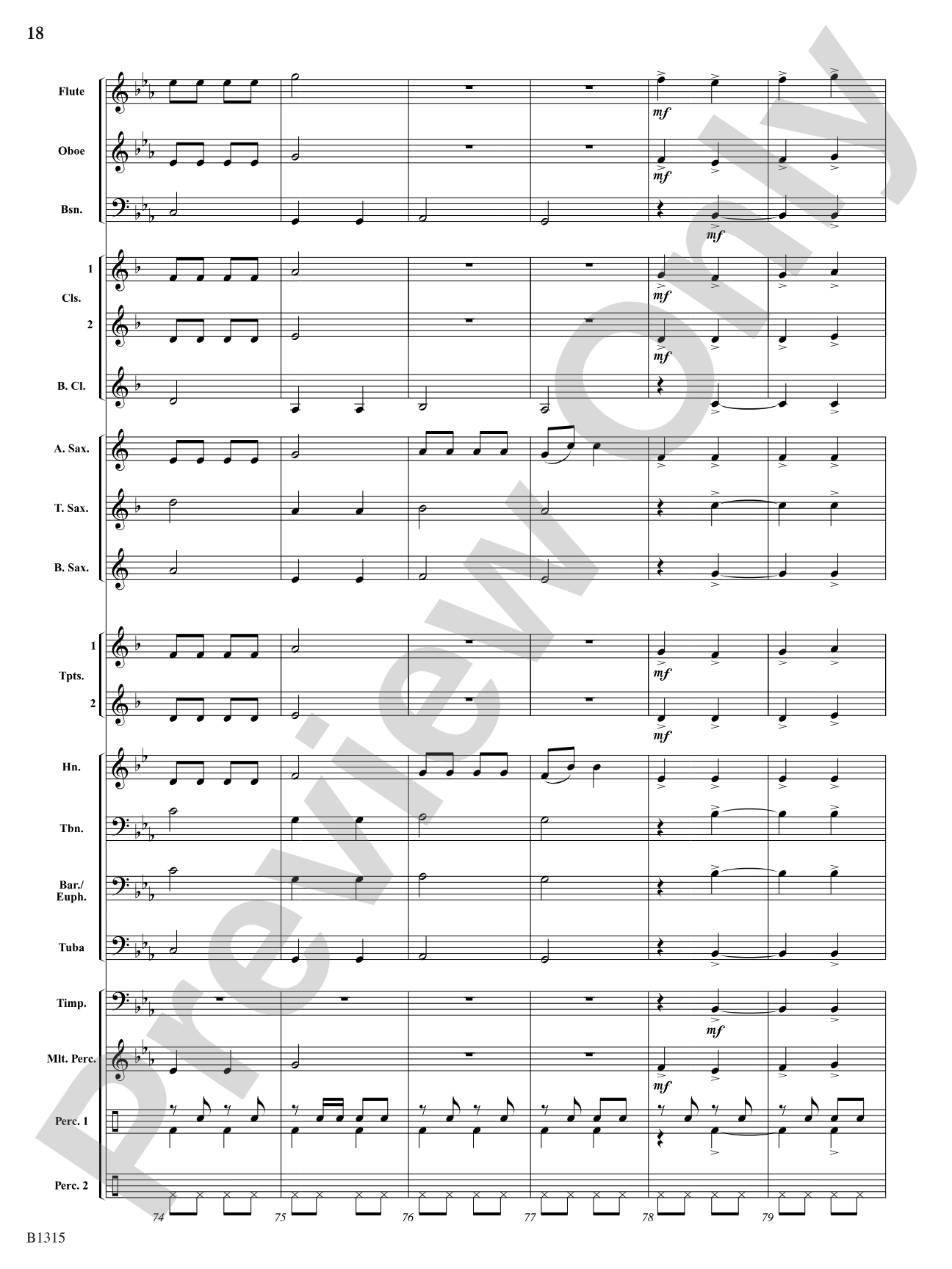 The Night Before Christmas (for Narration and Band): Concert Band Conductor Score & Parts