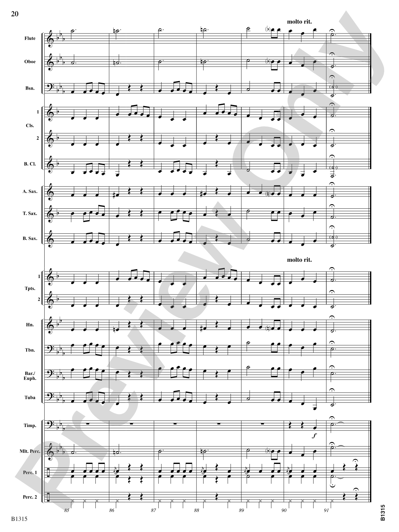 The Night Before Christmas (for Narration and Band): Concert Band Conductor Score & Parts