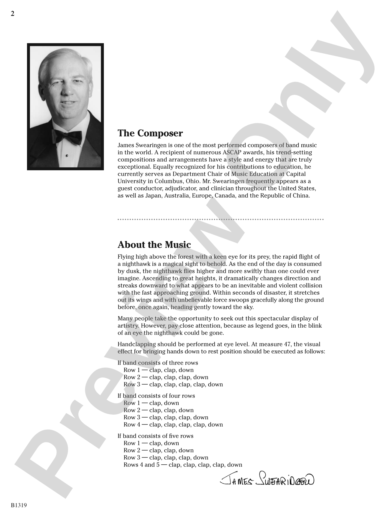 Legend of the Nighthawk: Concert Band Conductor Score & Parts