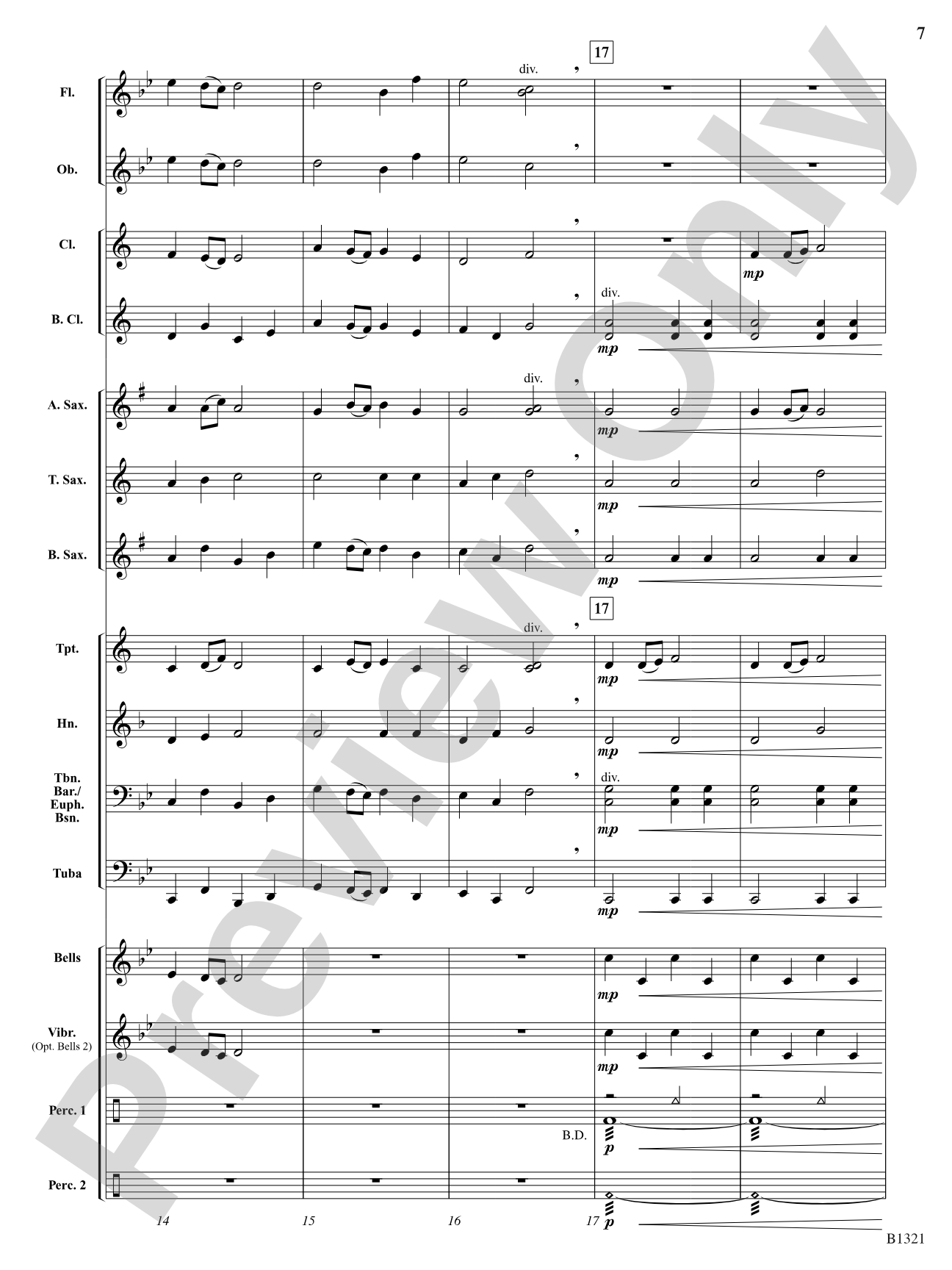 Midnight Sky (from Midnight Suite): Concert Band Conductor Score & Parts