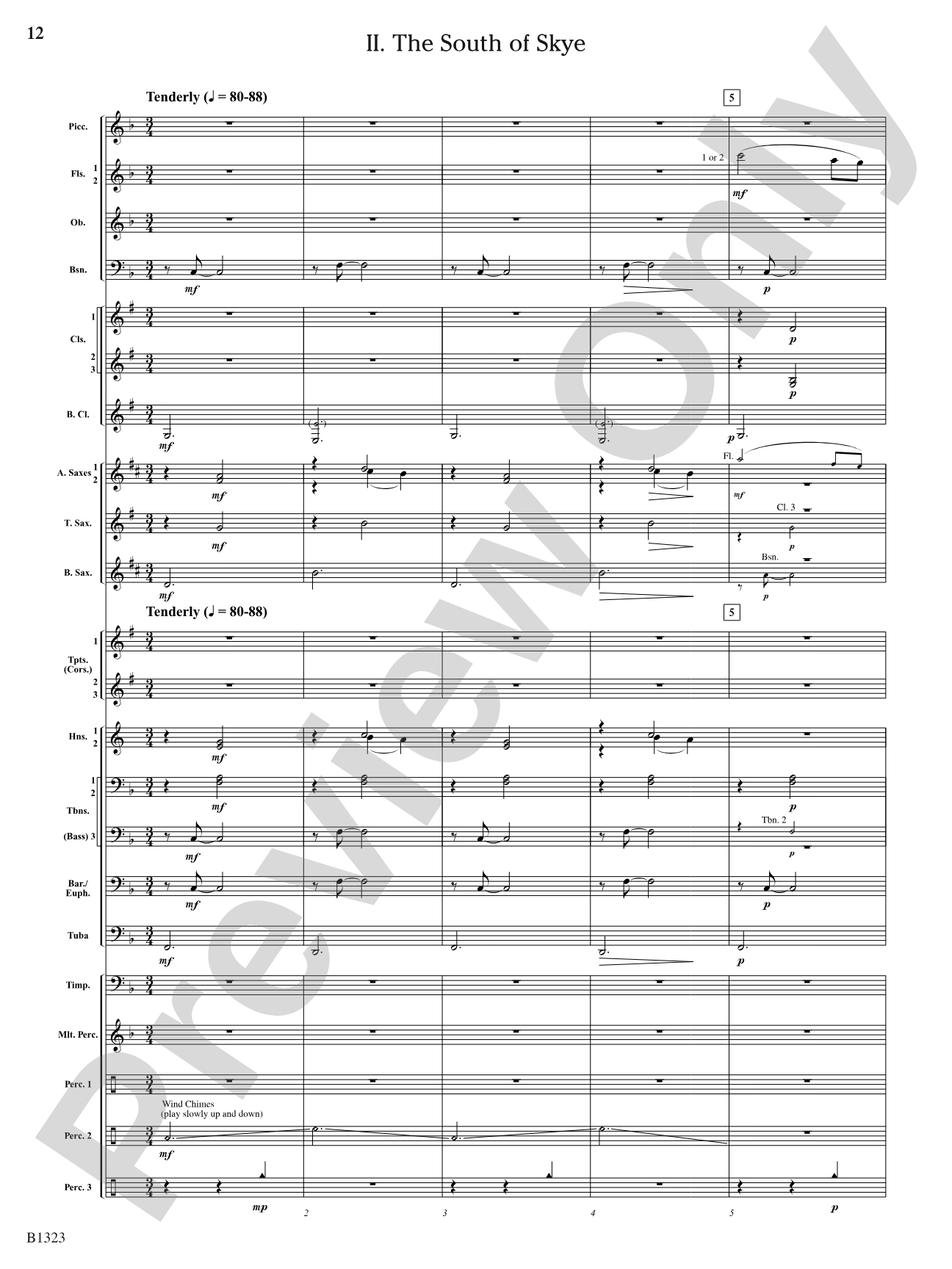 Three Scottish Vistas: Concert Band Conductor Score & Parts