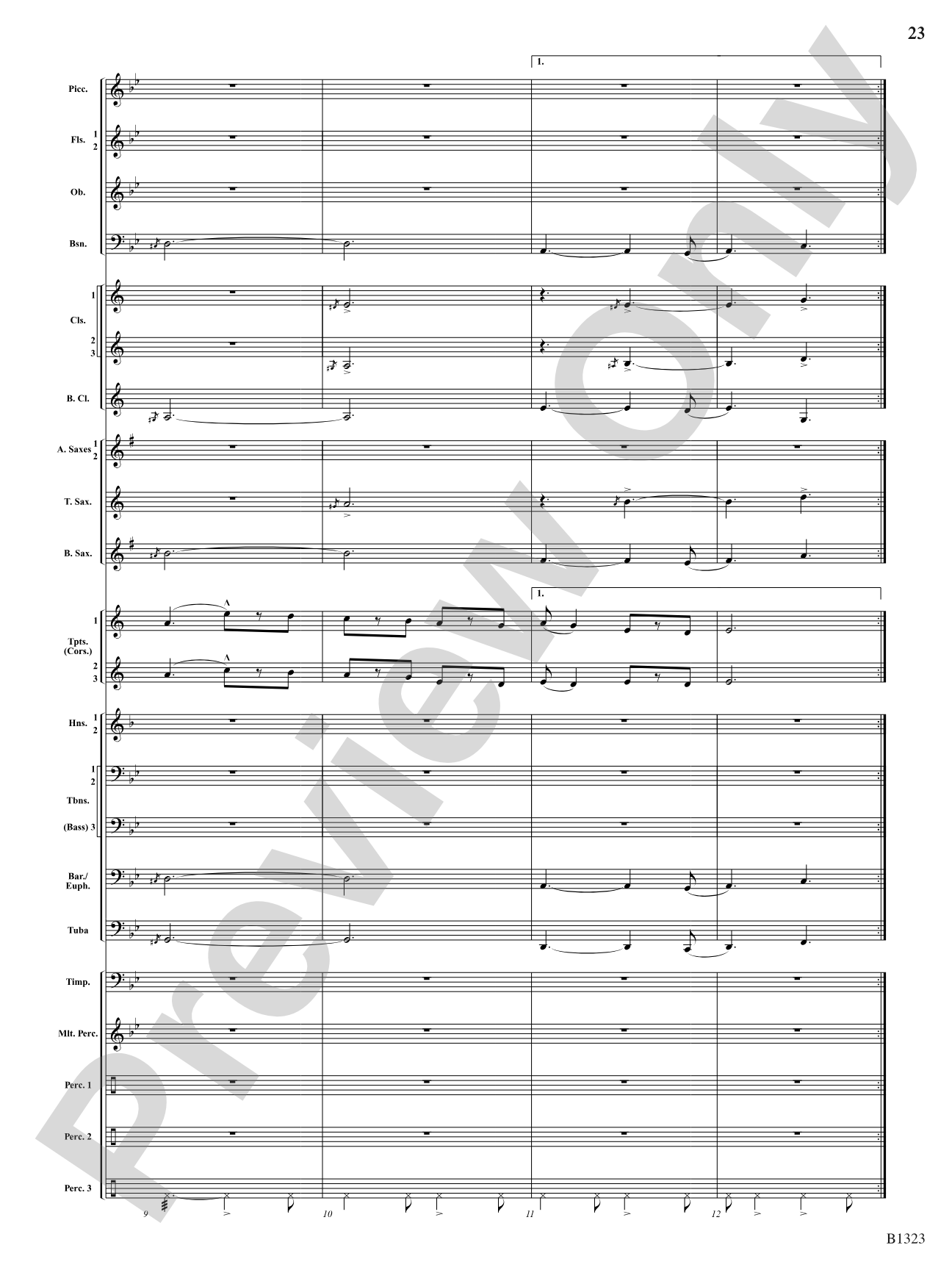 Three Scottish Vistas: Concert Band Conductor Score & Parts