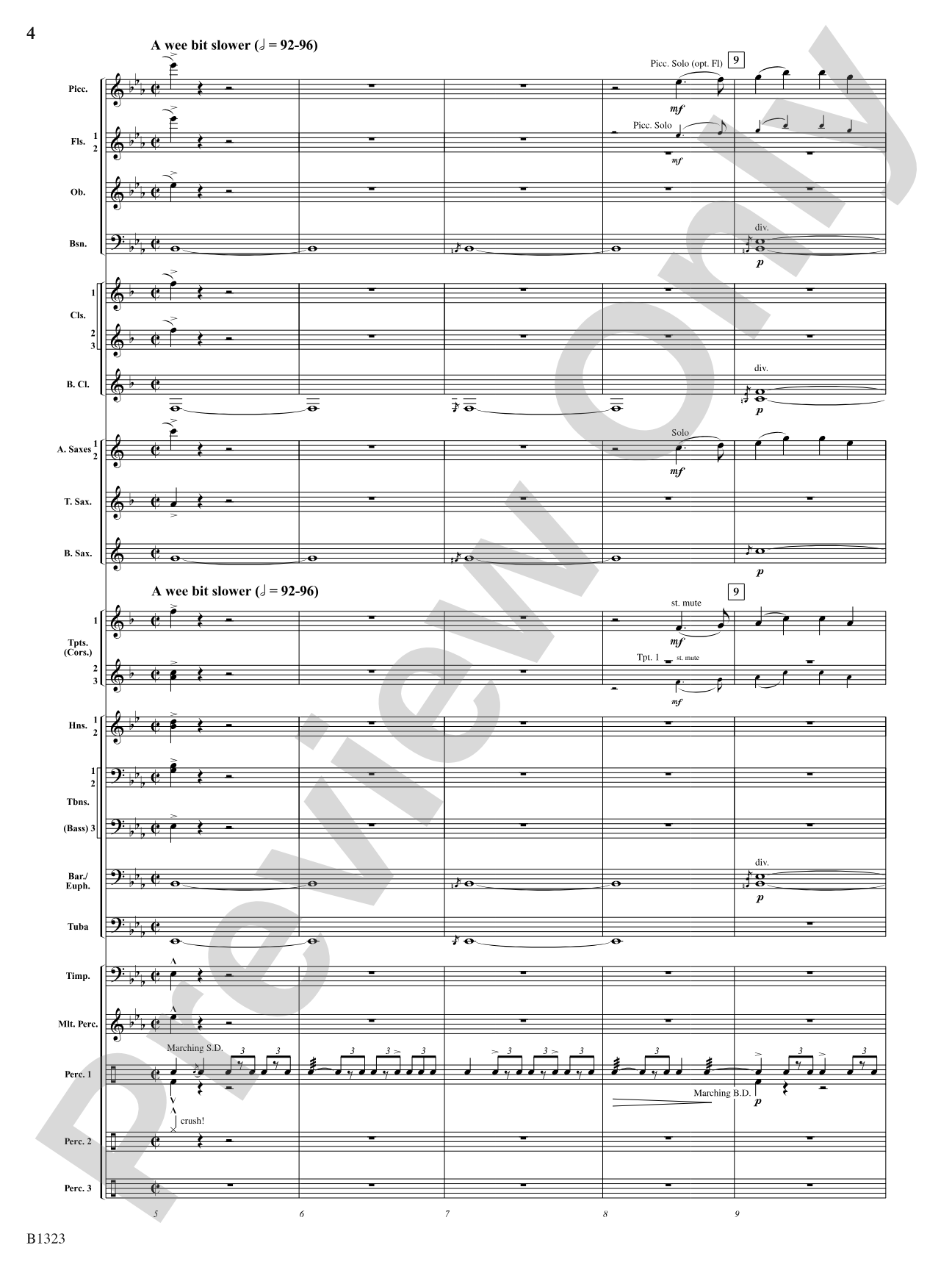 Three Scottish Vistas: Concert Band Conductor Score & Parts