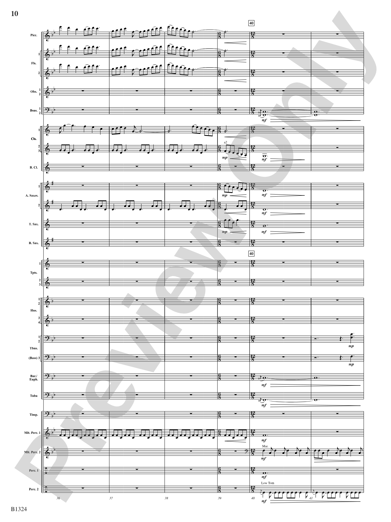 Fusion: Concert Band Conductor Score & Parts