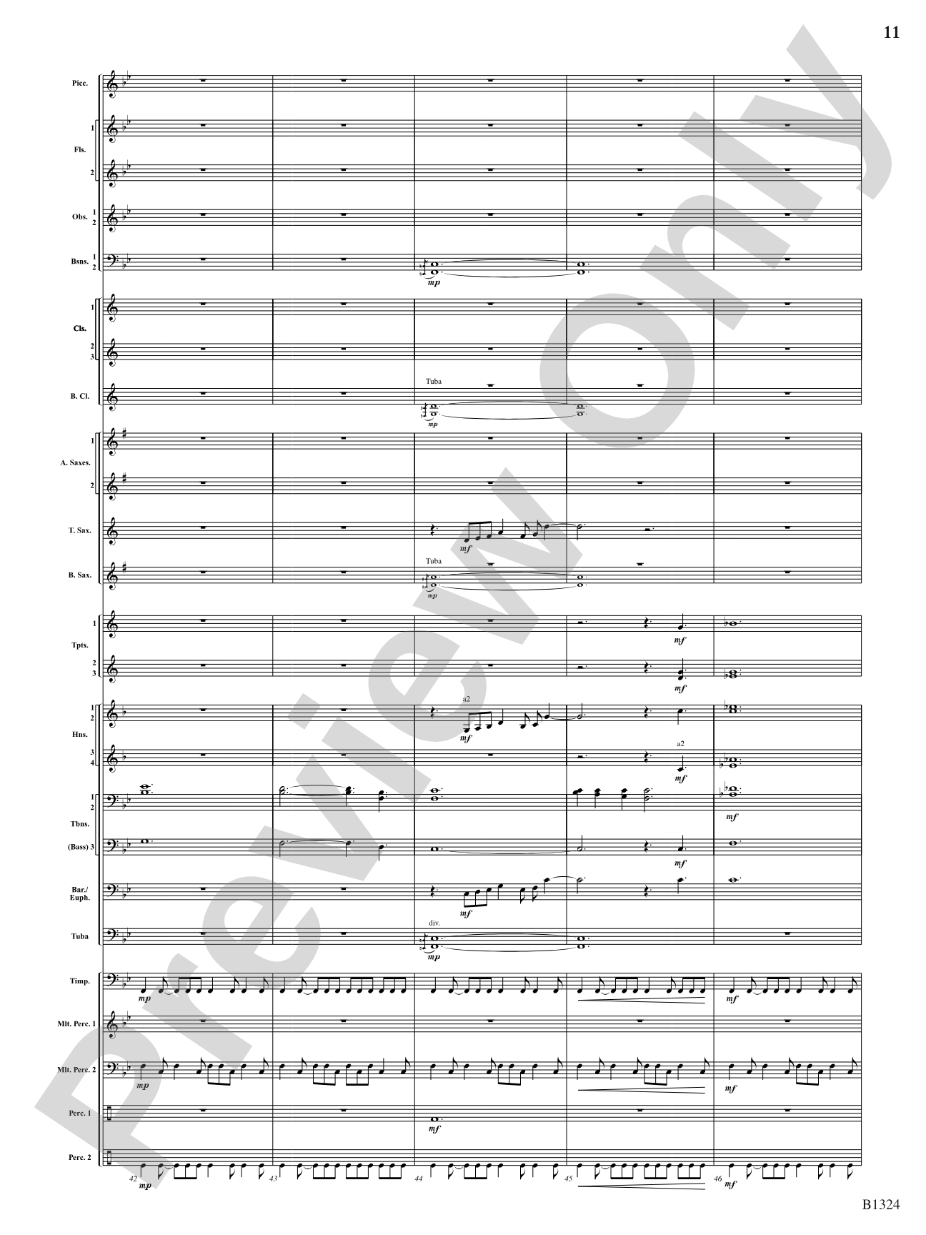 Fusion: Concert Band Conductor Score & Parts
