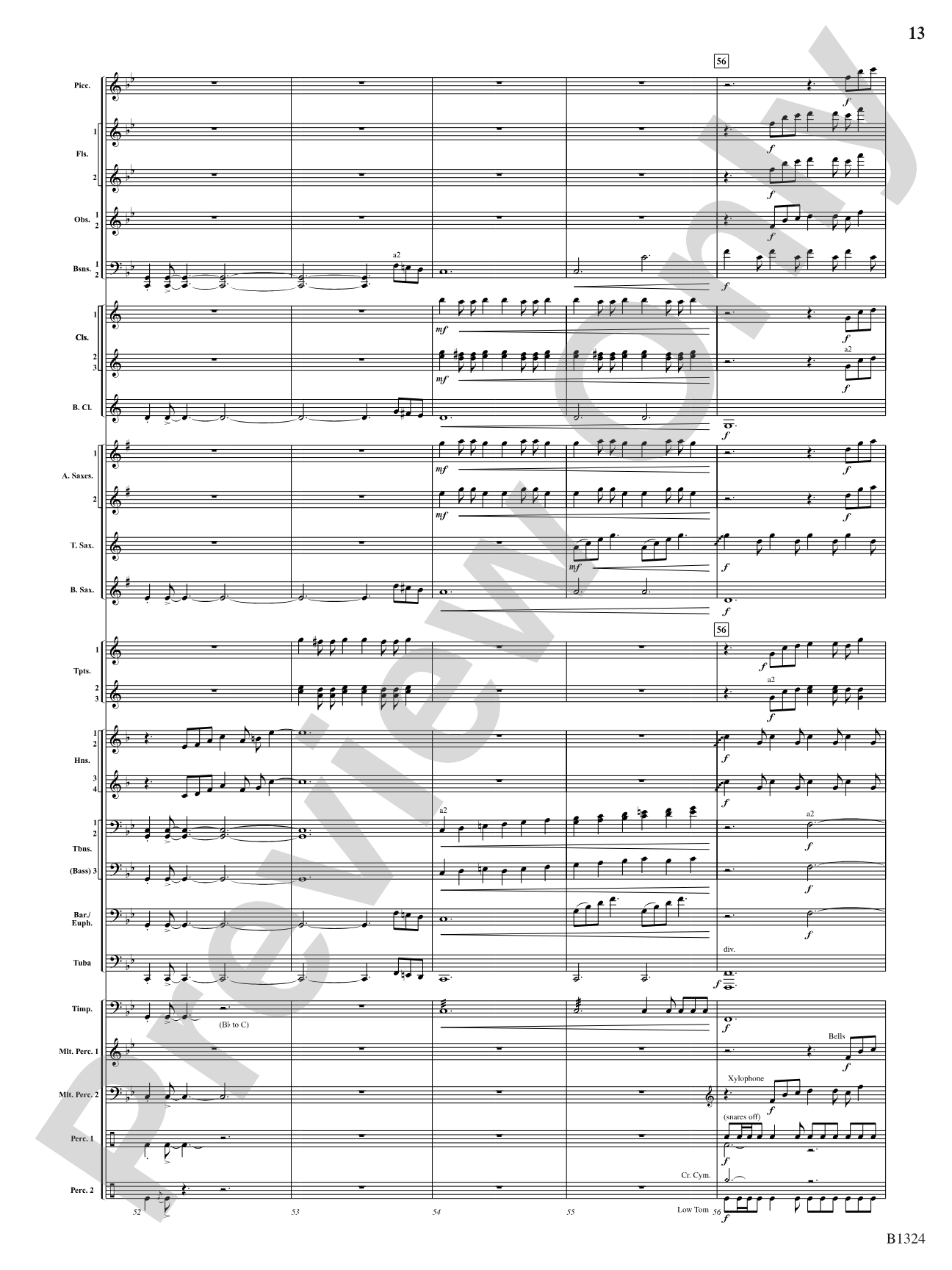 Fusion: Concert Band Conductor Score & Parts