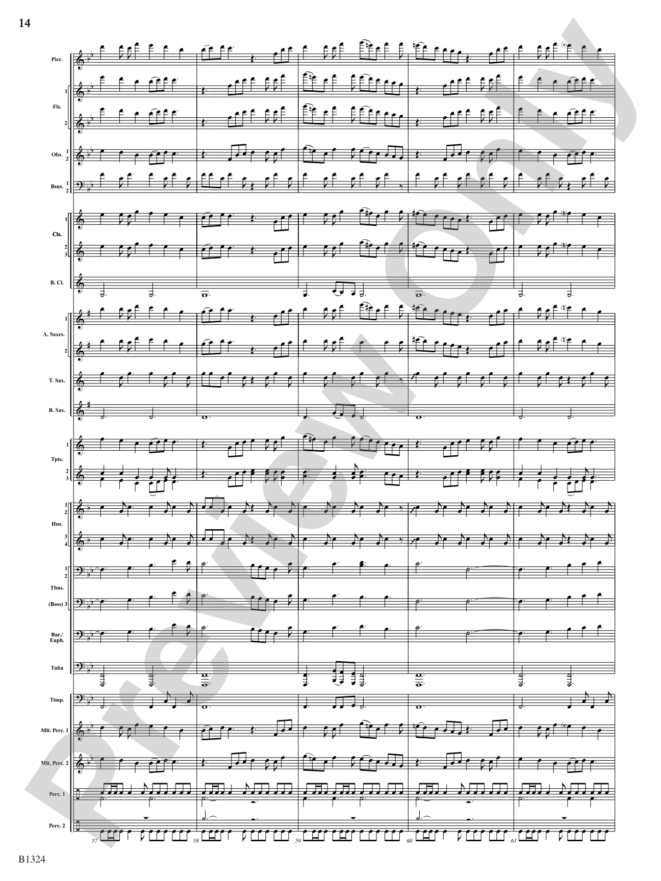 Fusion: Concert Band Conductor Score & Parts