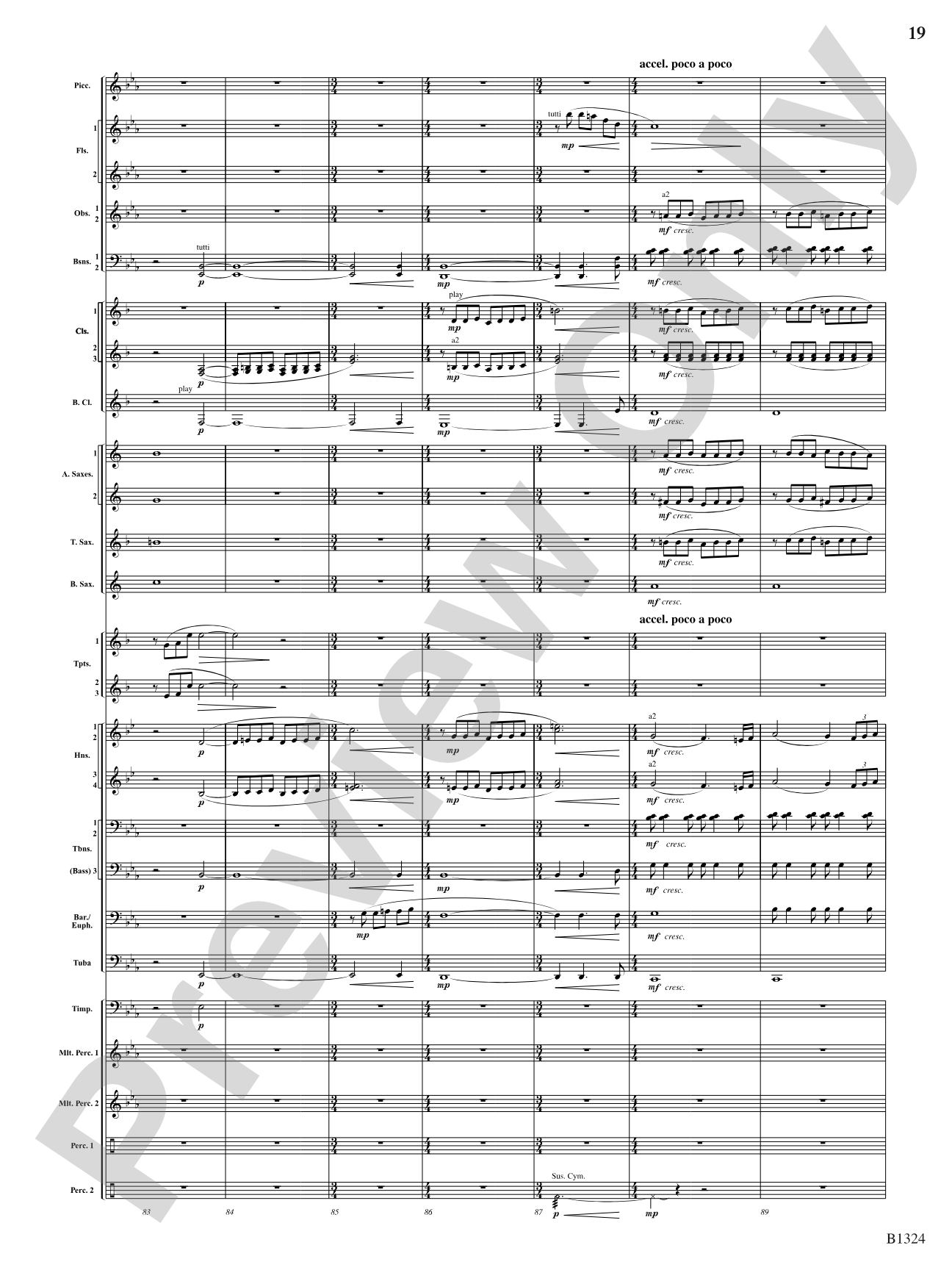 Fusion: Concert Band Conductor Score & Parts