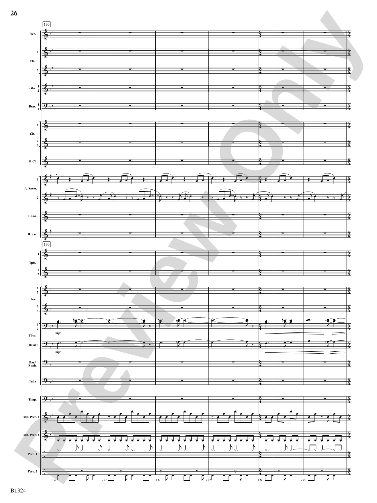 Fusion: Concert Band Conductor Score & Parts