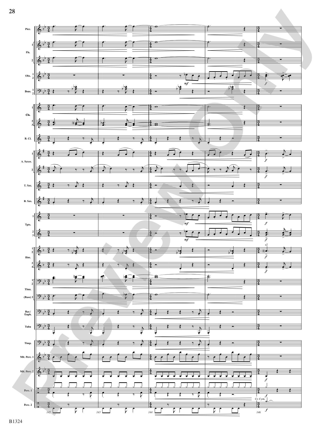 Fusion: Concert Band Conductor Score & Parts