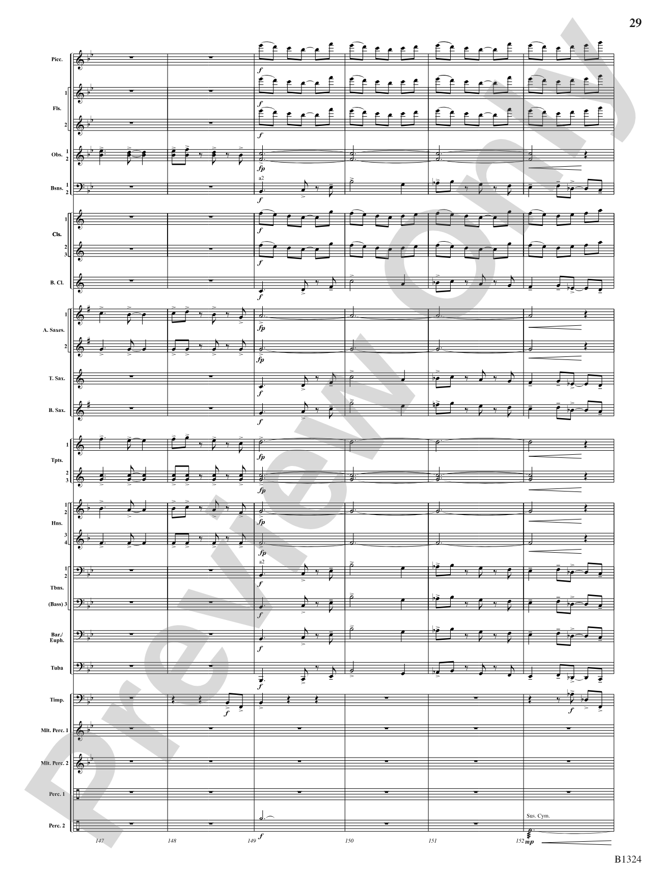 Fusion: Concert Band Conductor Score & Parts