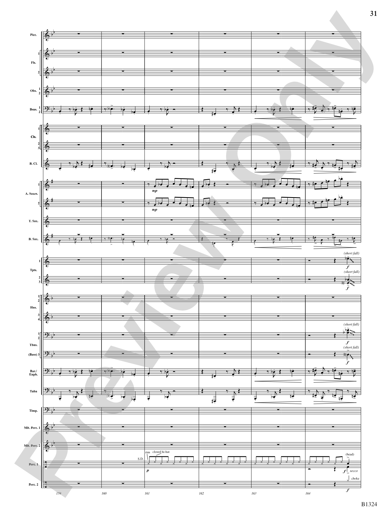 Fusion: Concert Band Conductor Score & Parts