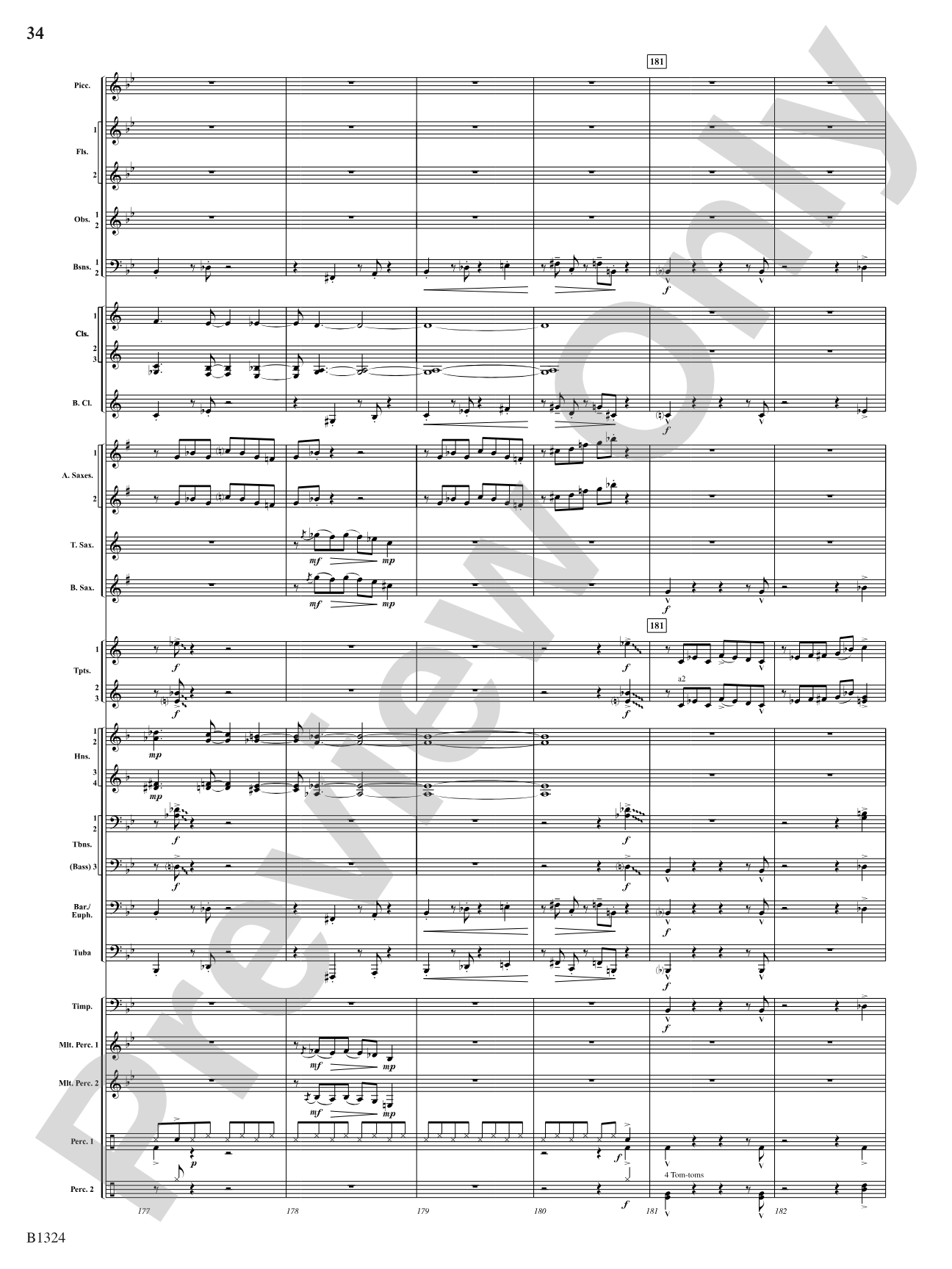 Fusion: Concert Band Conductor Score & Parts