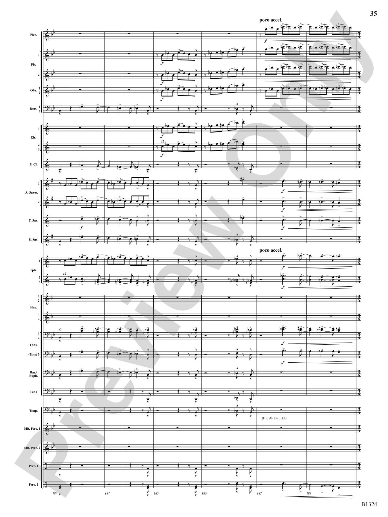 Fusion: Concert Band Conductor Score & Parts