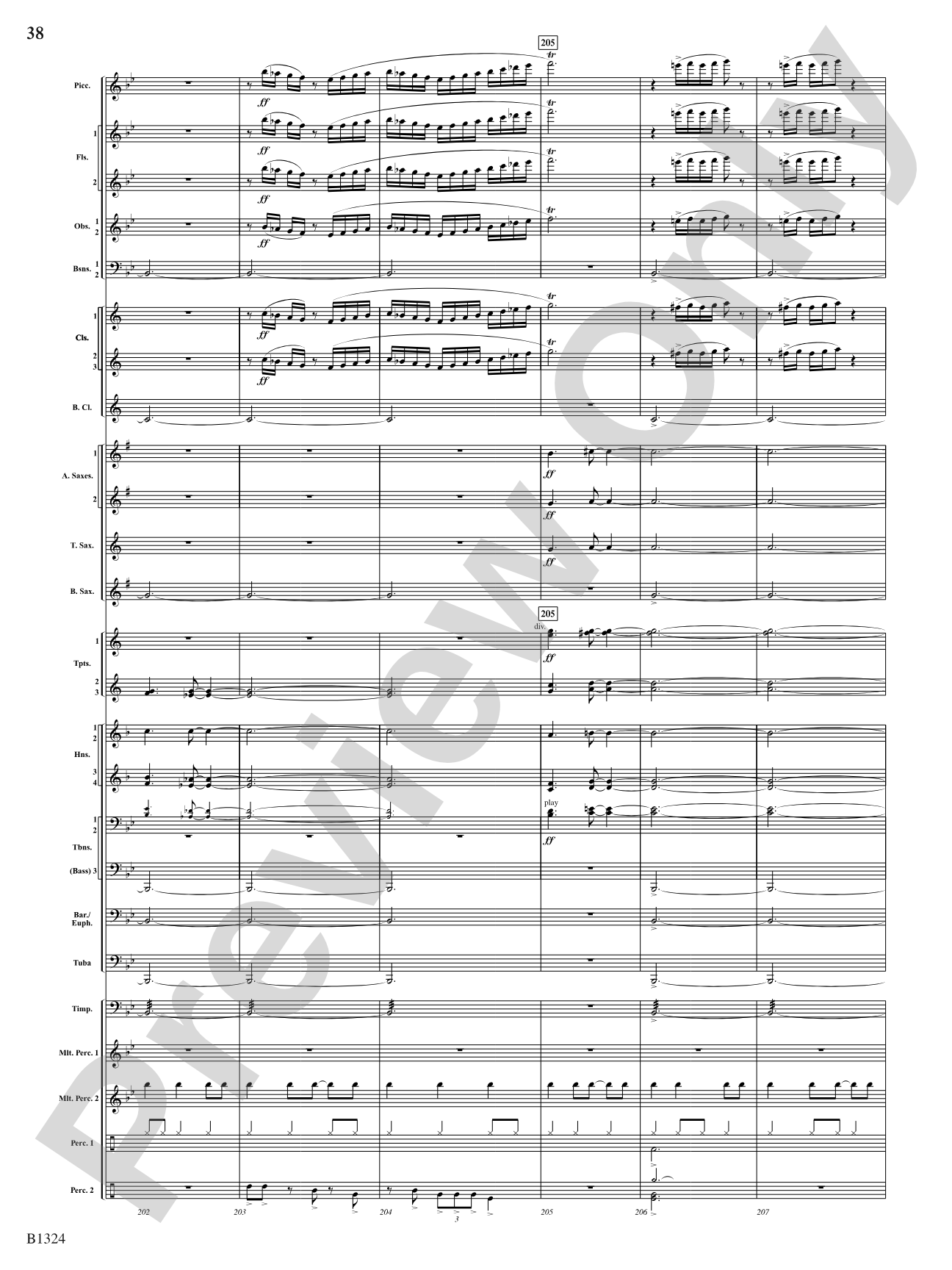 Fusion: Concert Band Conductor Score & Parts