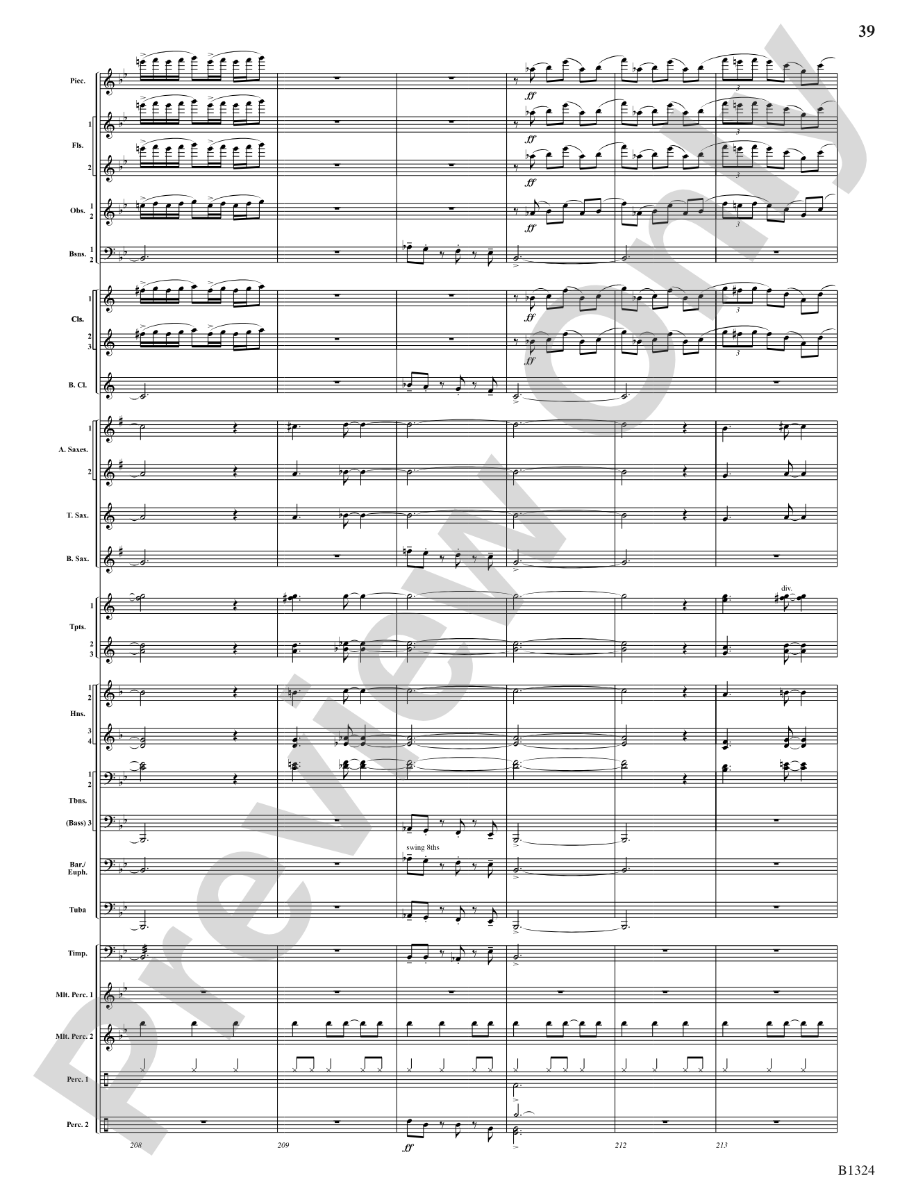 Fusion: Concert Band Conductor Score & Parts