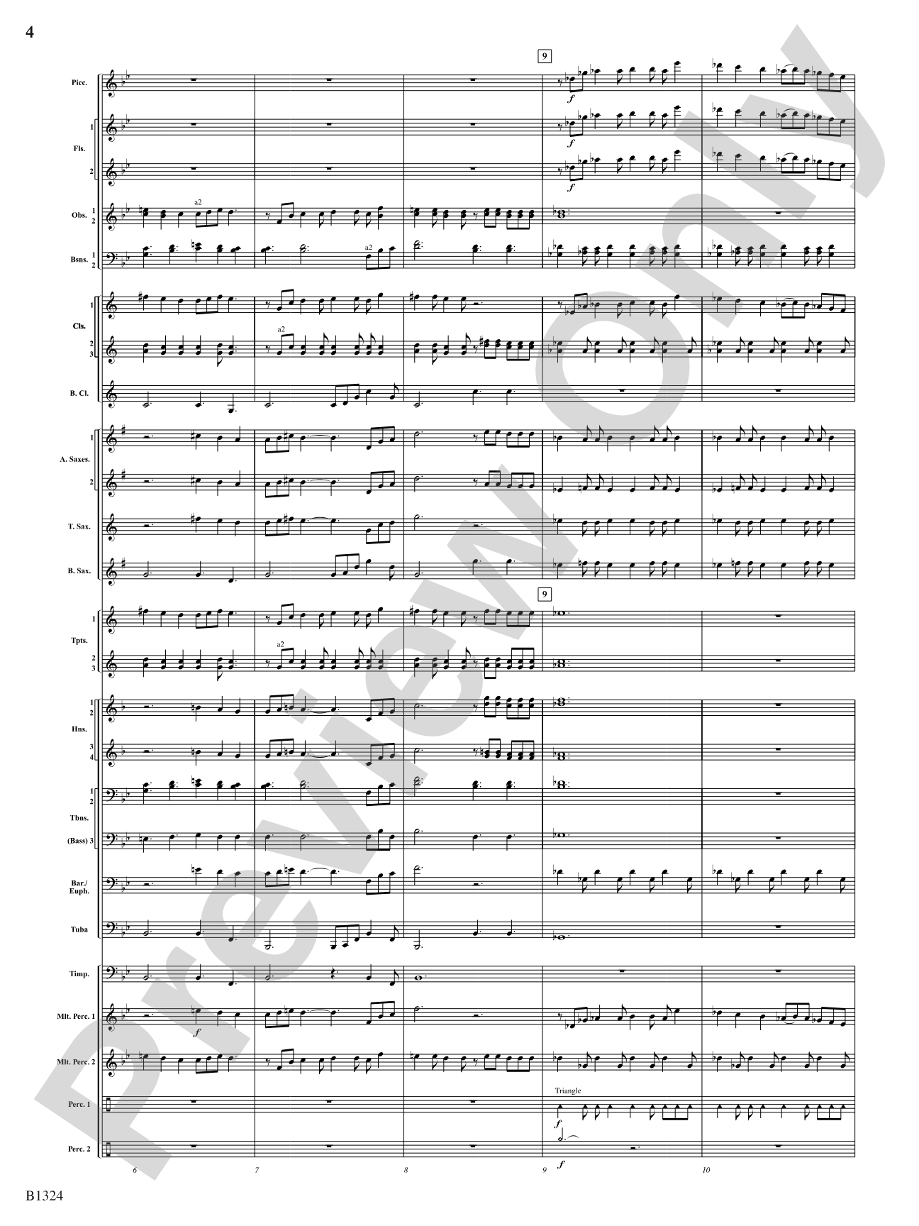 Fusion: Concert Band Conductor Score & Parts