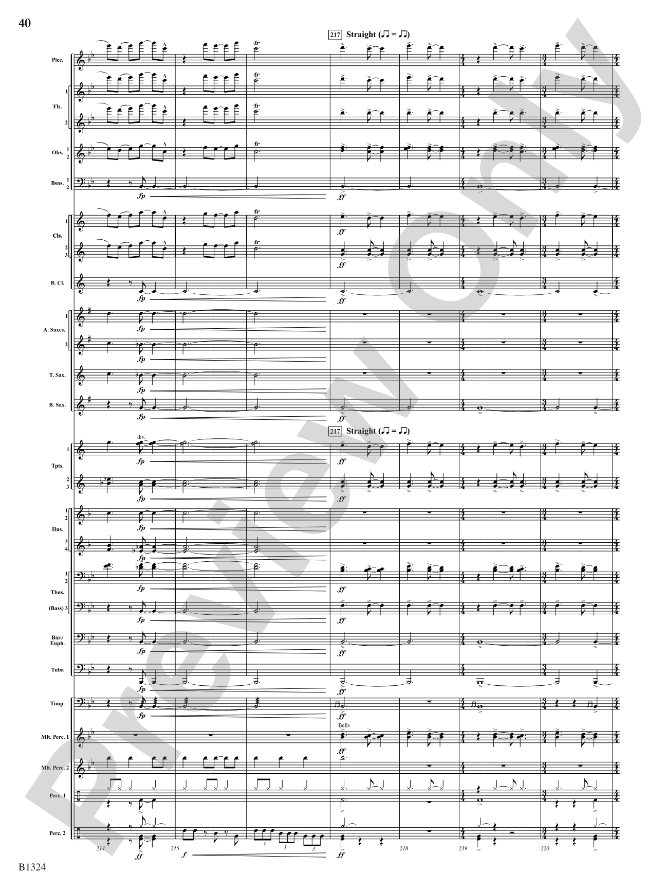 Fusion: Concert Band Conductor Score & Parts