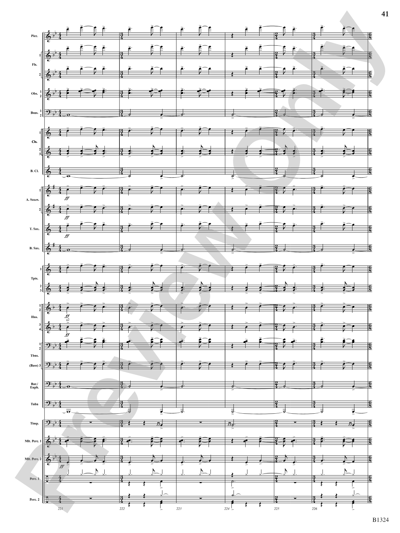 Fusion: Concert Band Conductor Score & Parts