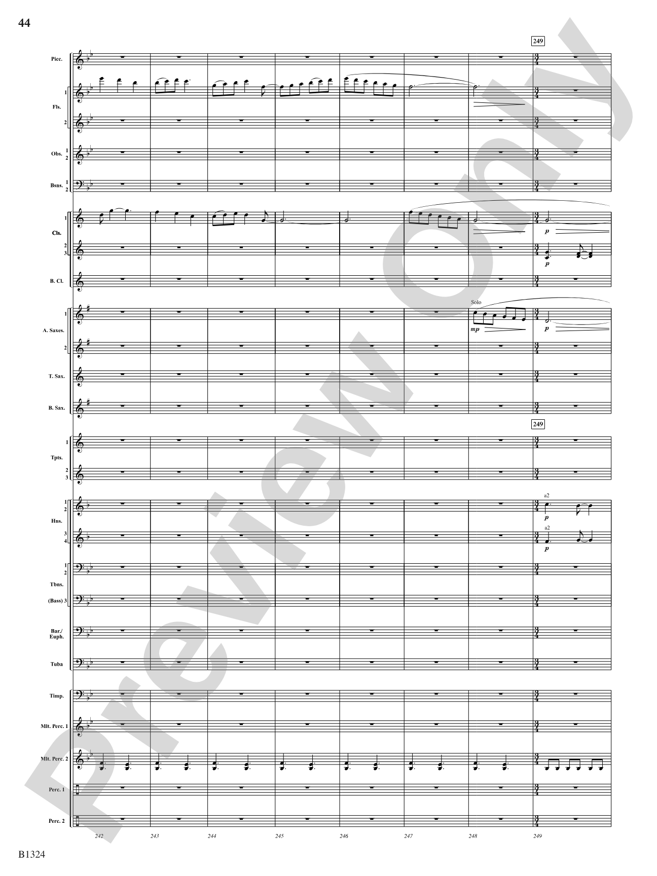 Fusion: Concert Band Conductor Score & Parts