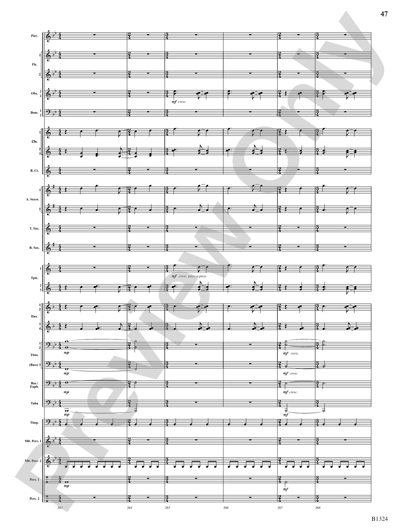 Fusion: Concert Band Conductor Score & Parts