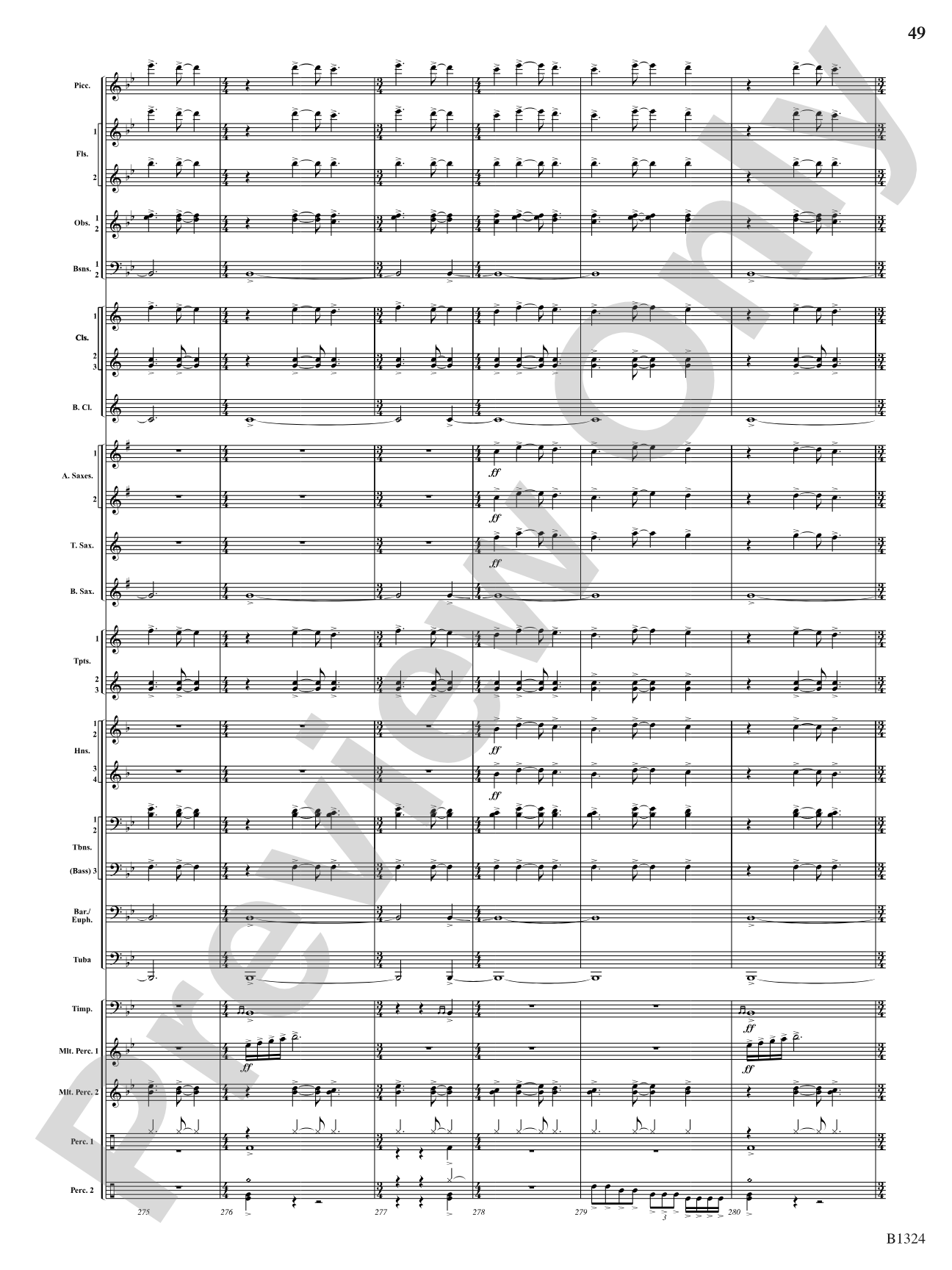 Fusion: Concert Band Conductor Score & Parts