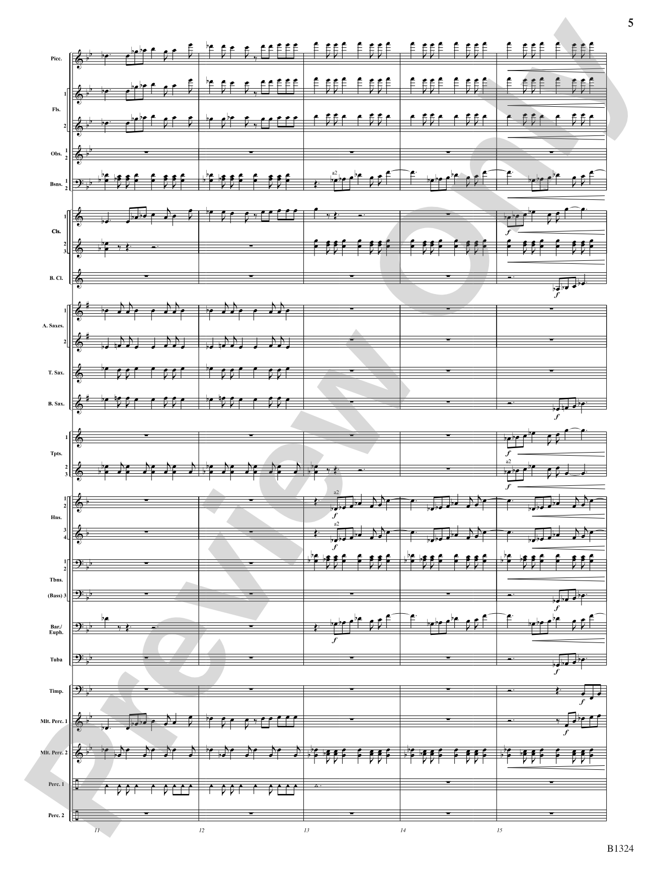 Fusion: Concert Band Conductor Score & Parts