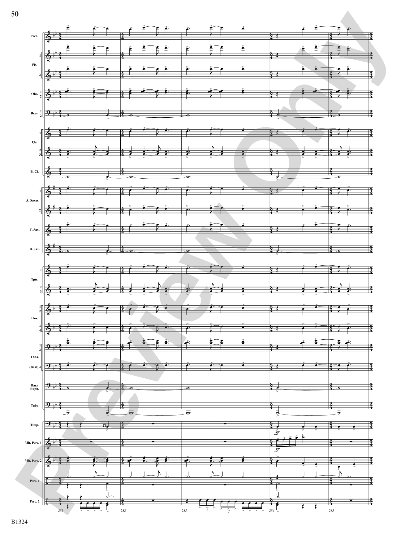 Fusion: Concert Band Conductor Score & Parts