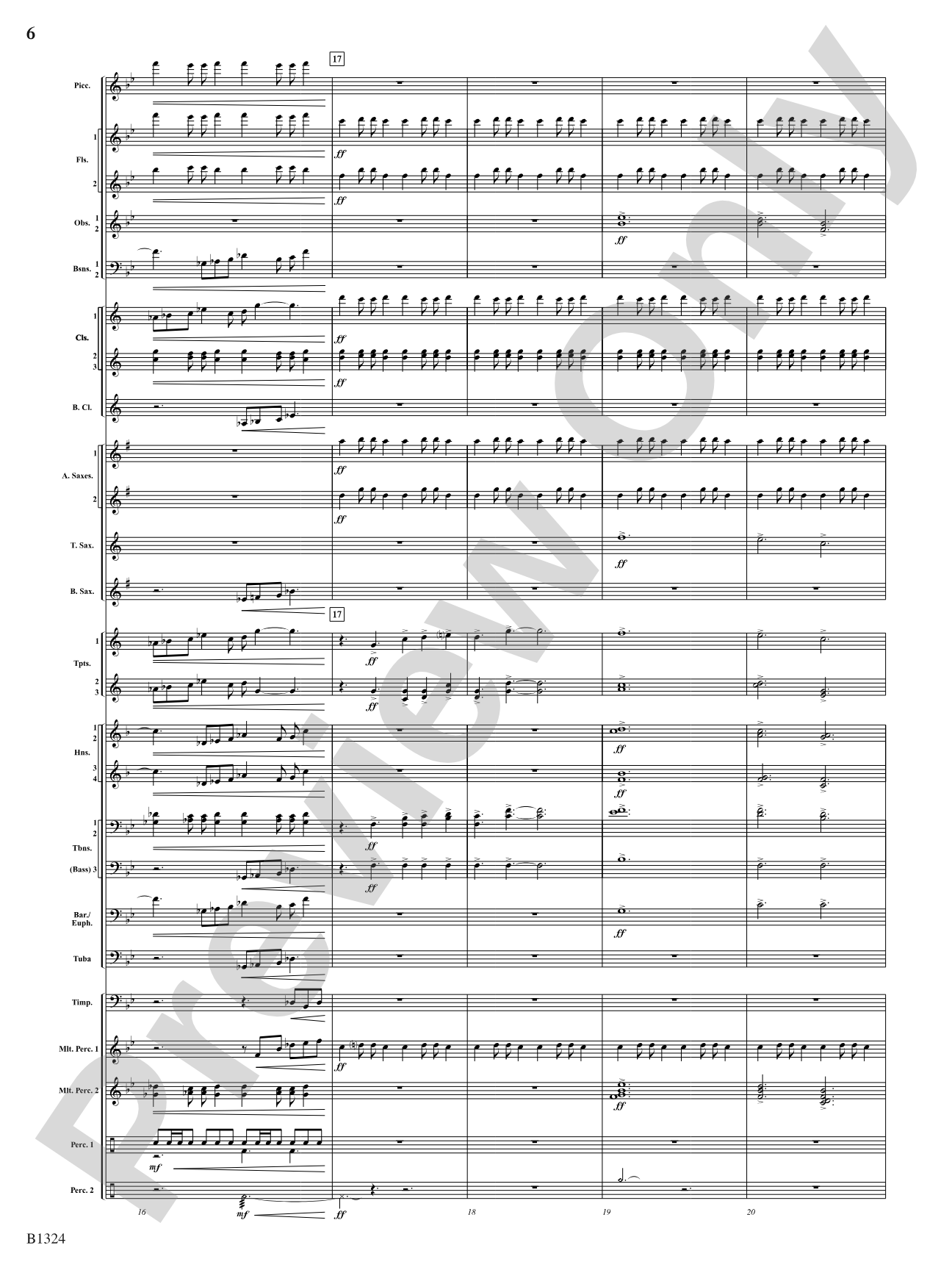 Fusion: Concert Band Conductor Score & Parts