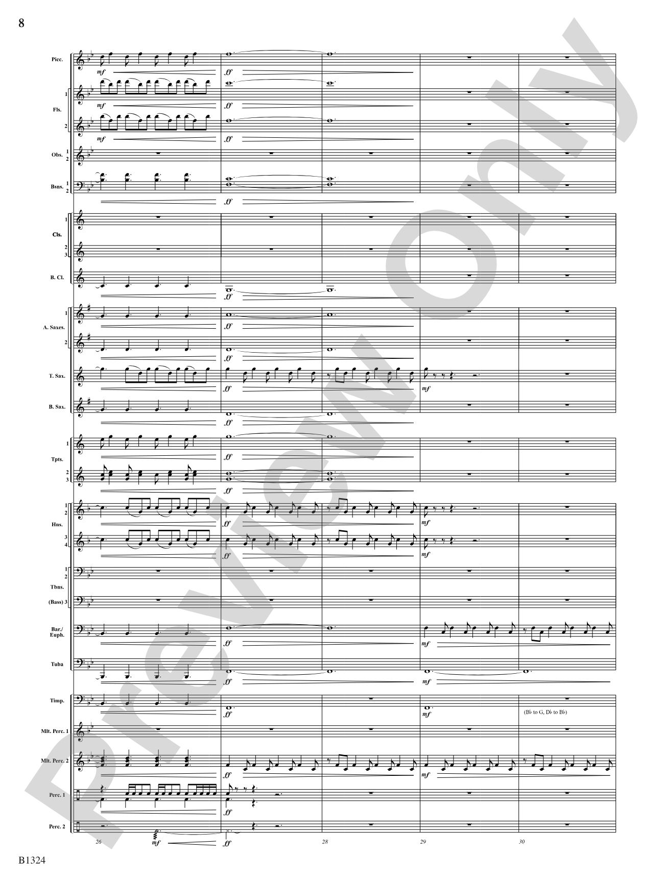 Fusion: Concert Band Conductor Score & Parts