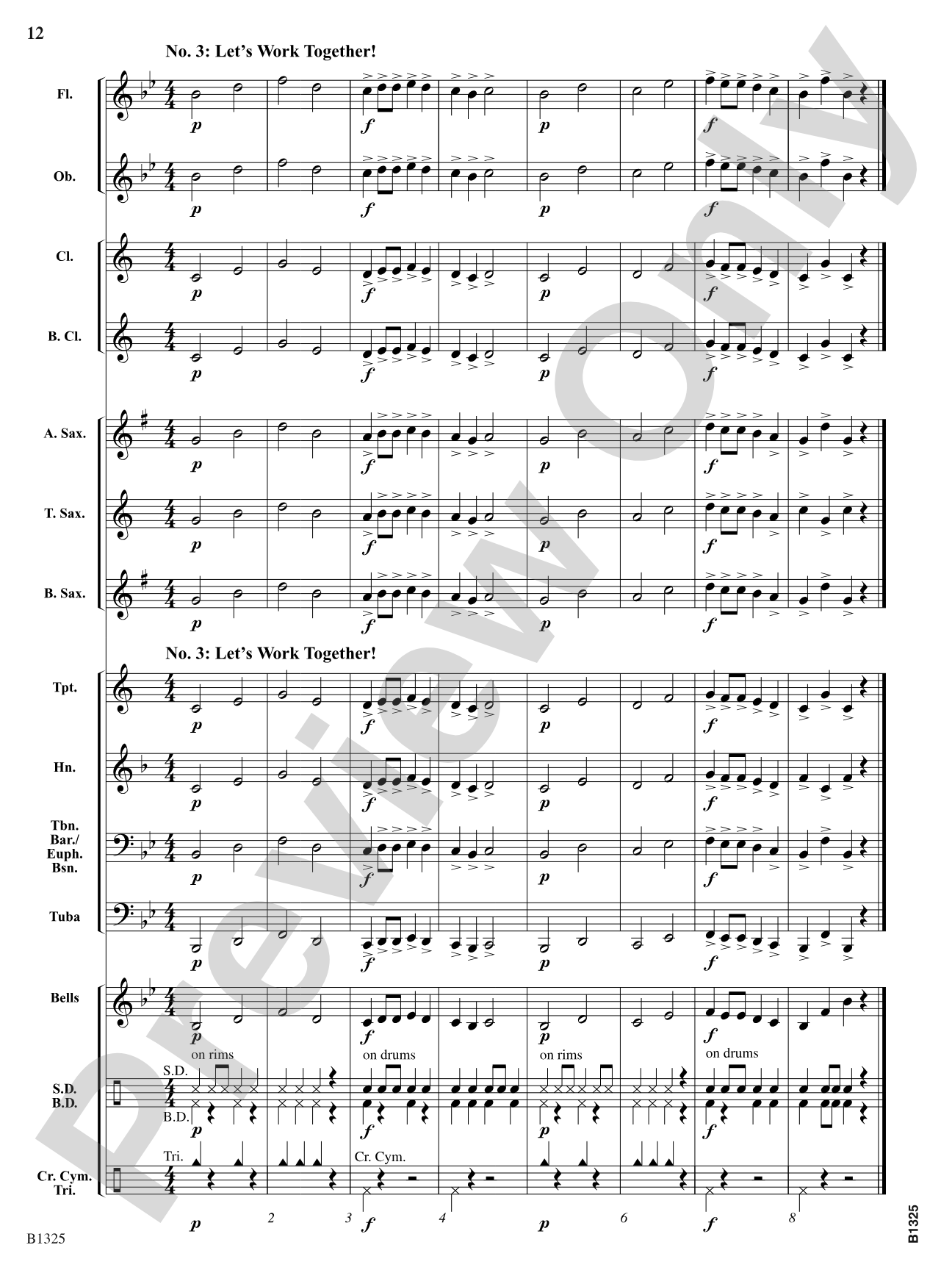 Synergy March: Concert Band Conductor Score & Parts