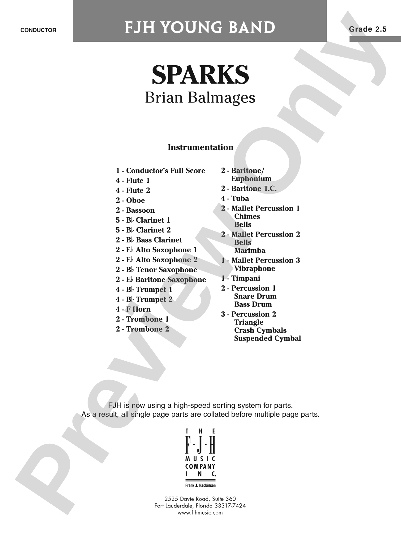 Sparks: Score
