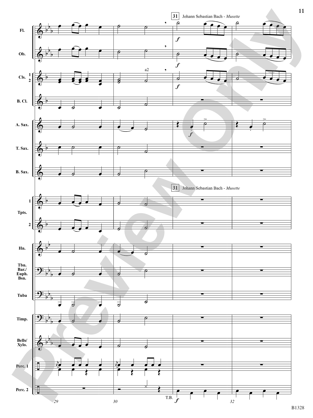 Ten Masters in Two Minutes: Concert Band Conductor Score & Parts
