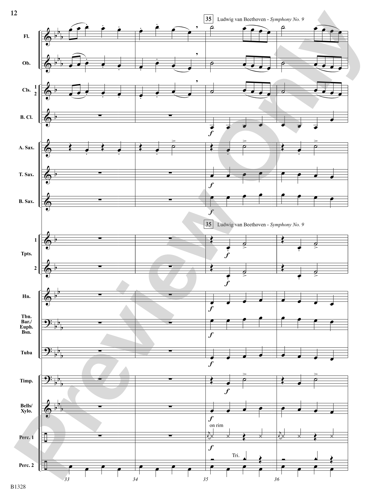 Ten Masters in Two Minutes: Concert Band Conductor Score & Parts