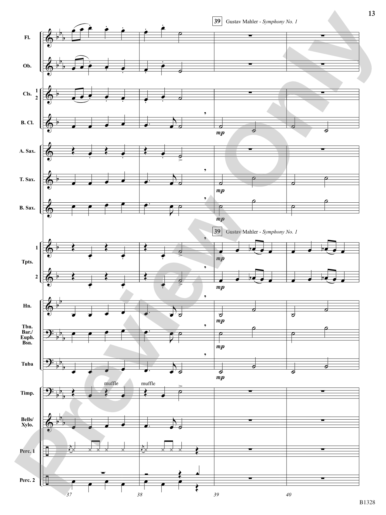 Ten Masters in Two Minutes: Concert Band Conductor Score & Parts