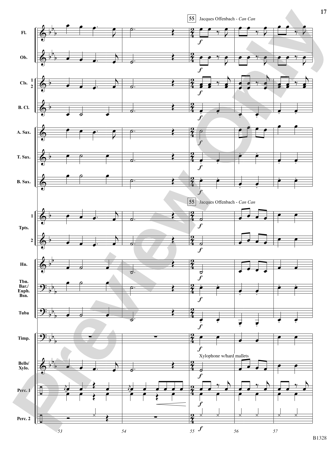 Ten Masters in Two Minutes: Concert Band Conductor Score & Parts